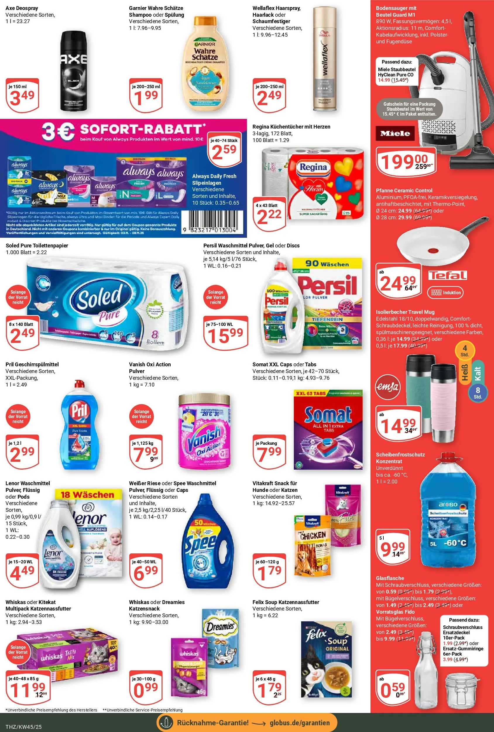 Globus prospekt Zeitz	 (ab 02.11.2025) » Angebote online | Seite: 4 | Produkte: Lenor, Shampoo, Spee, Persil