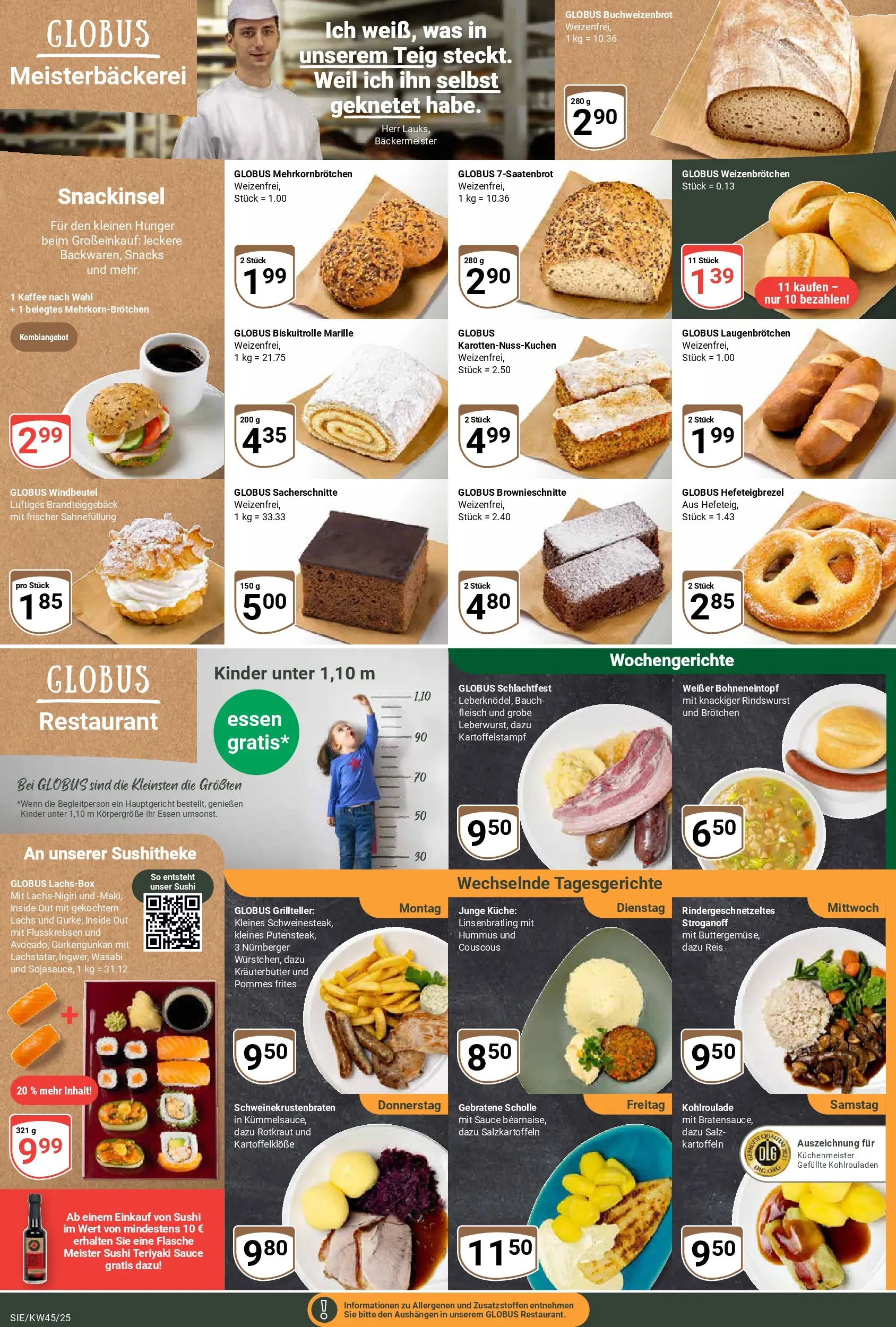 Globus prospekt Siegen	 (ab 02.11.2025) » Angebote online | Seite: 9 | Produkte: Kräuterbutter, Pommes frites, Kartoffeln, Reis