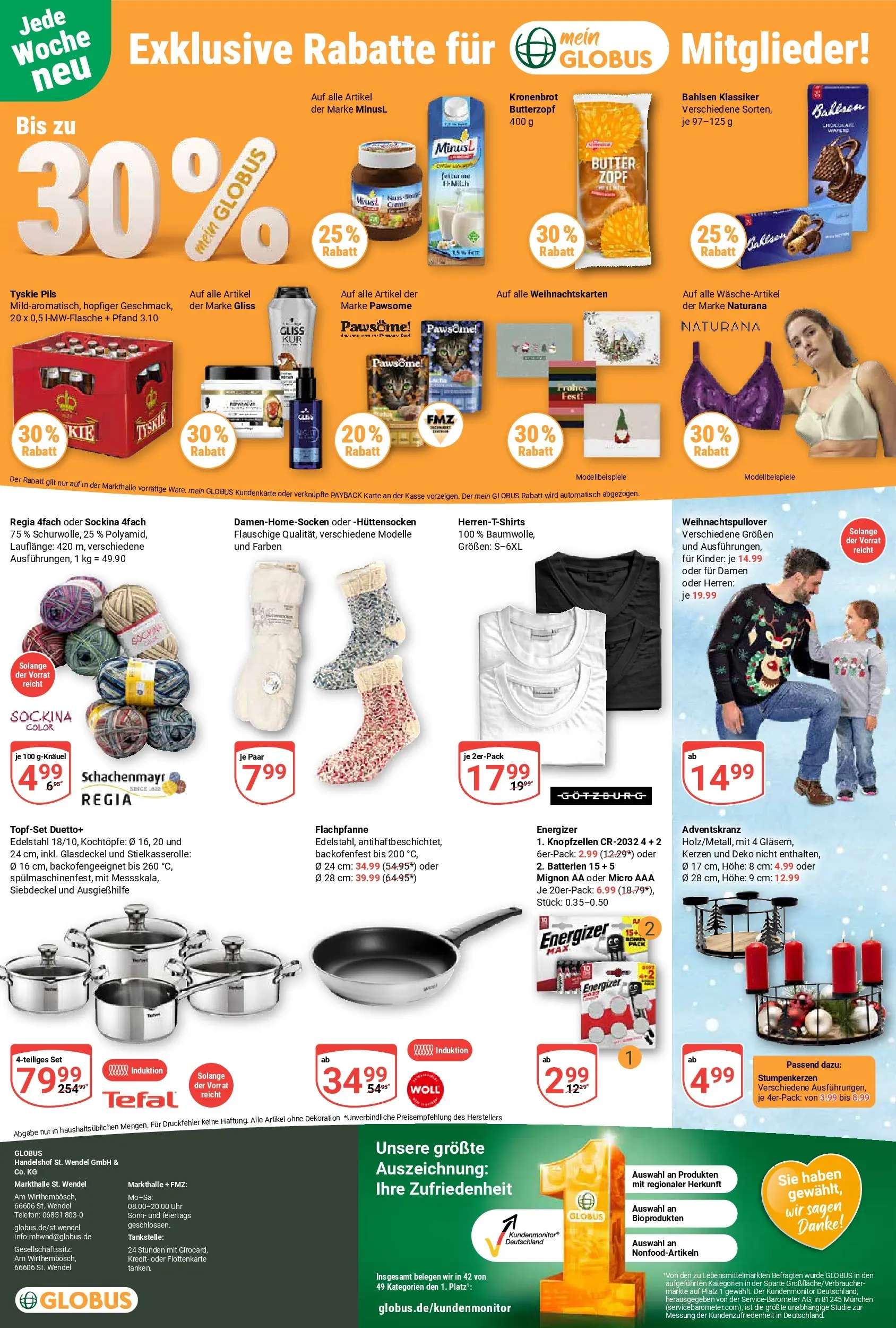 Globus prospekt St. Wendel	 (ab 02.11.2025) » Angebote online | Seite: 36 | Produkte: Tyskie, Creme, Telefon, Uhr
