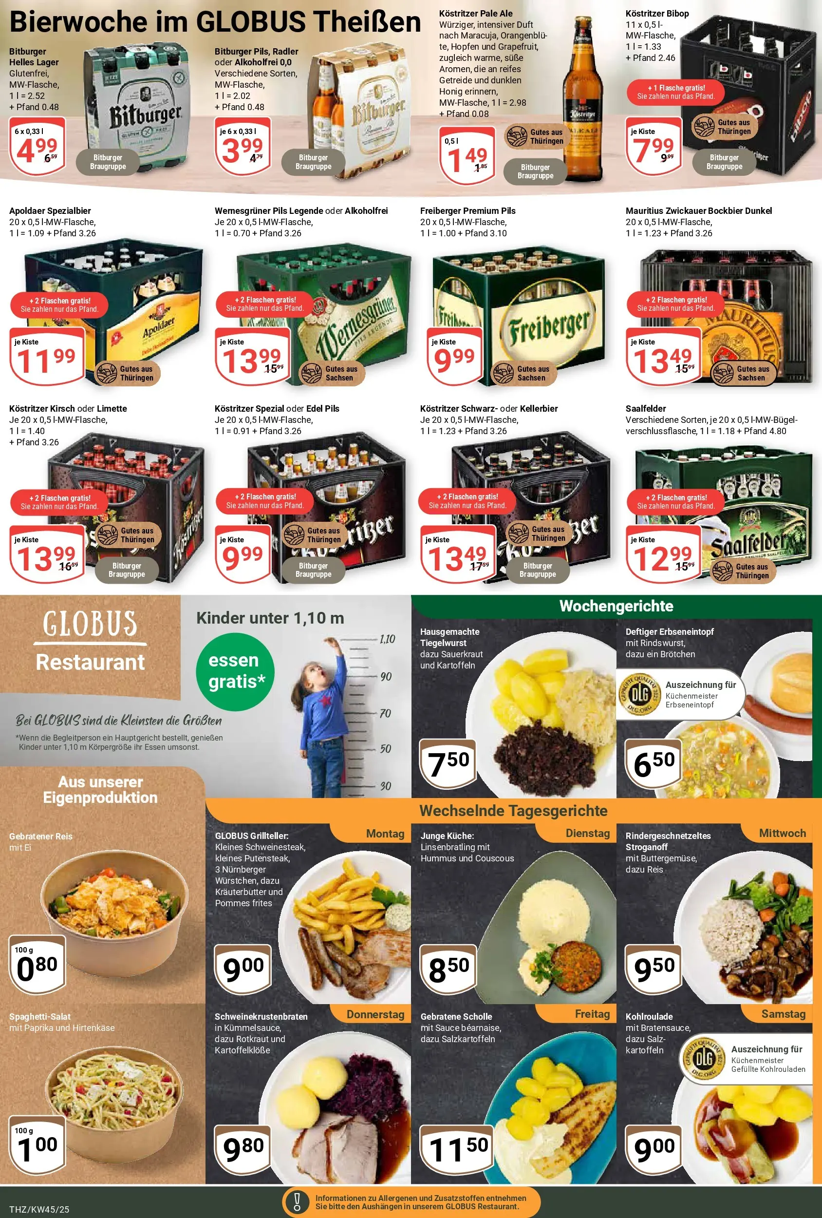 Globus prospekt Zeitz	 (ab 02.11.2025) » Angebote online | Seite: 6 | Produkte: Pommes, Radler, Reis, Getreide