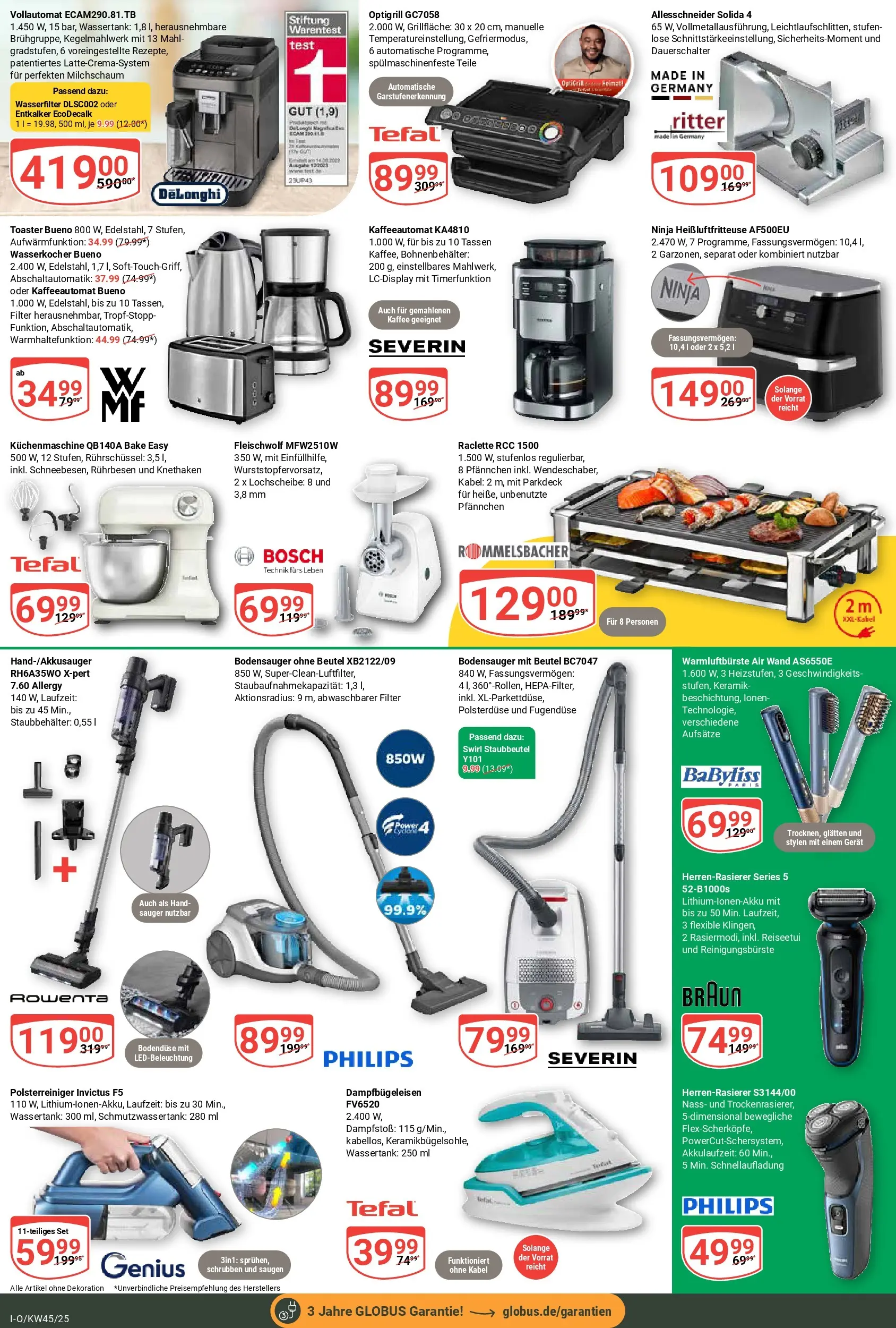 Globus prospekt Idar-Oberstein	 (ab 02.11.2025) » Angebote online | Seite: 21 | Produkte: Bosch, Philips, Rührbesen, Heißluftfritteuse