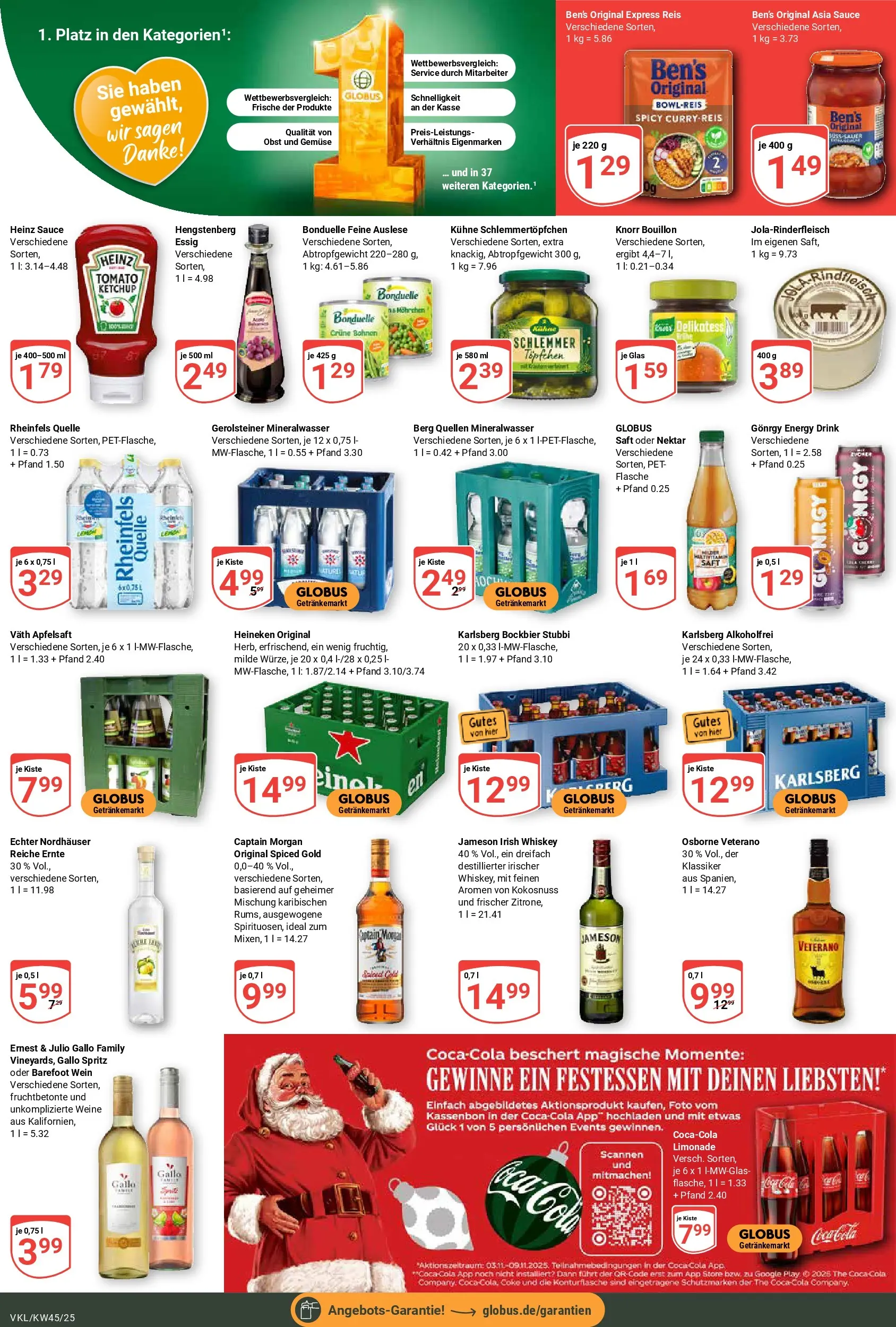 Globus prospekt Völklingen	 (ab 02.11.2025) » Angebote online | Seite: 7 | Produkte: Osborne, Energy, Mineralwasser, Rindfleisch