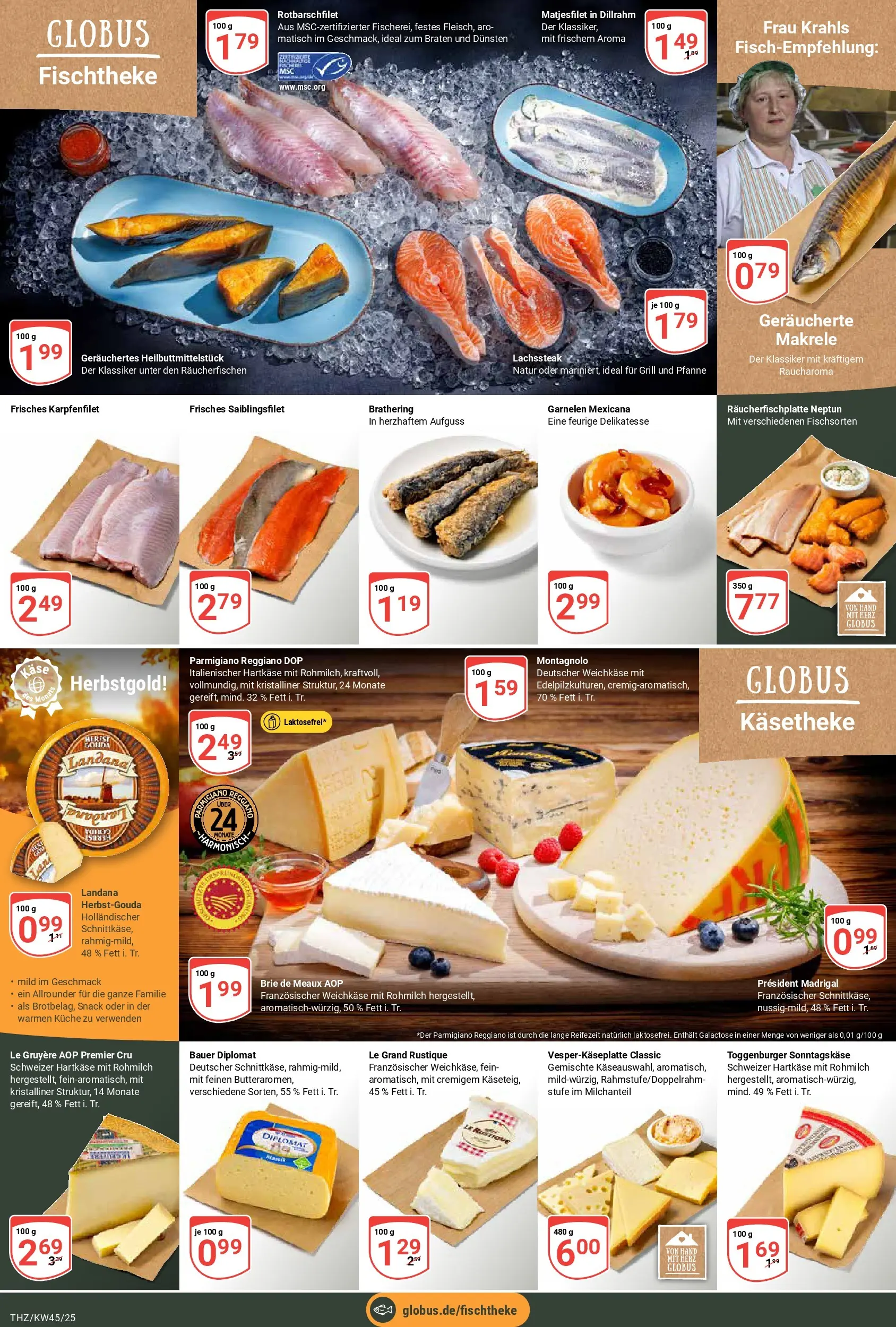 Globus prospekt Zeitz	 (ab 02.11.2025) » Angebote online | Seite: 8 | Produkte: Grill, Käse, Küche, Garnelen