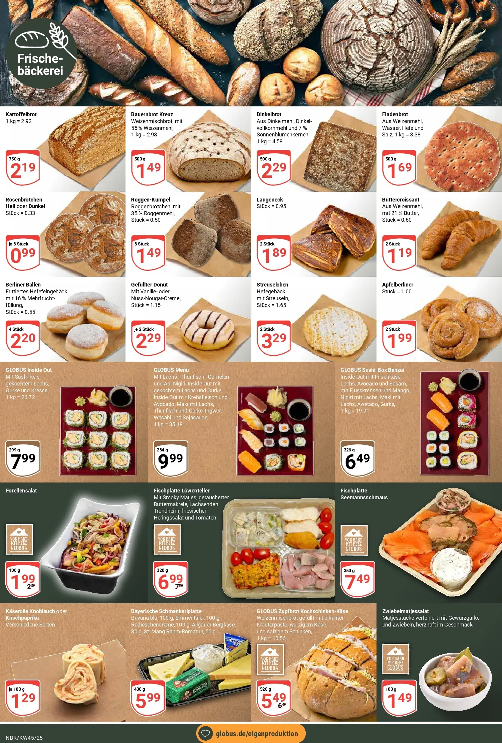 Globus prospekt Neubrandenburg	 (ab 02.11.2025) » Angebote online | Seite: 6 | Produkte: Käse, Thunfisch, Garnelen, Lachs