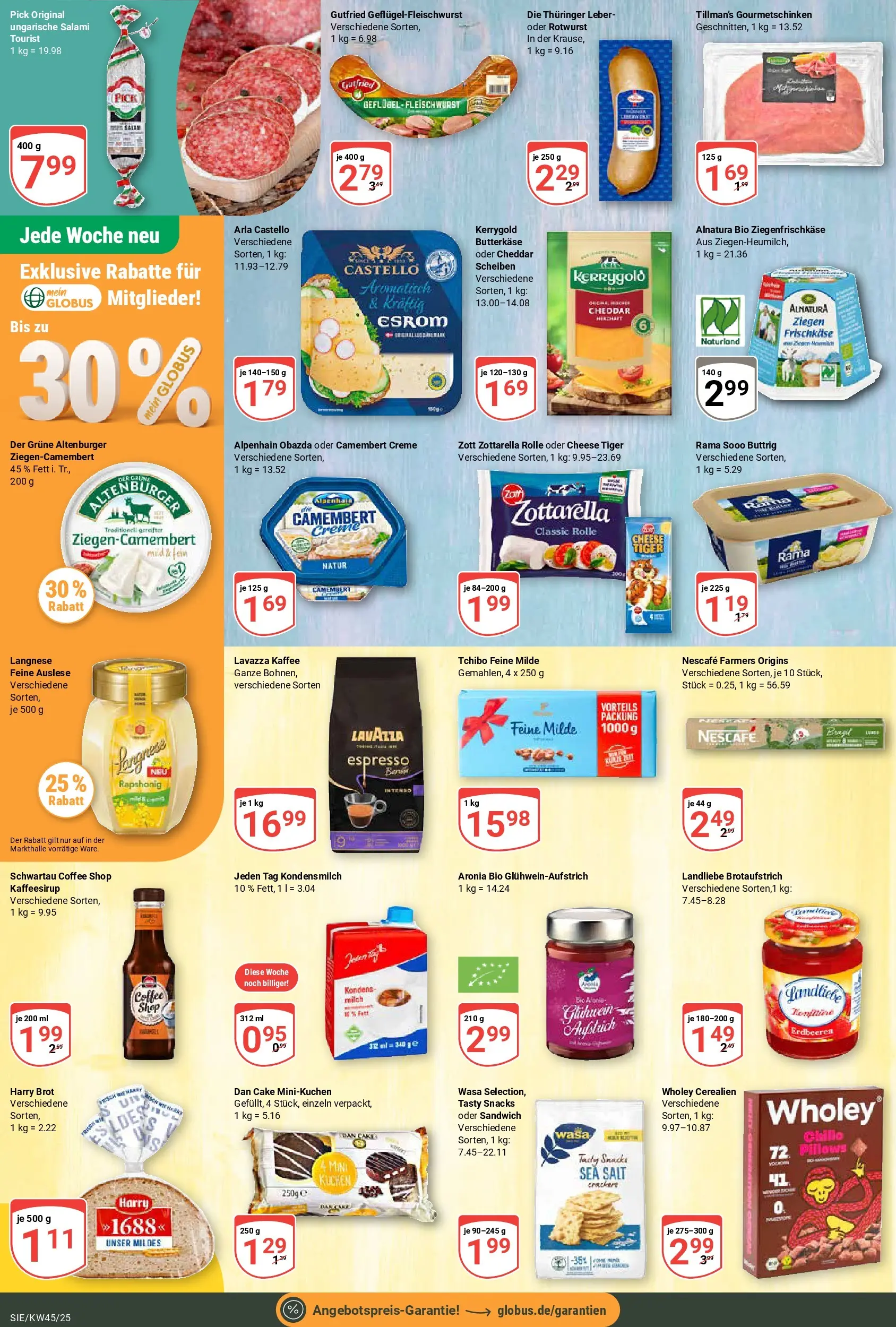 Globus prospekt Siegen	 (ab 02.11.2025) » Angebote online | Seite: 15 | Produkte: Lavazza, Langnese, Milch, Brot