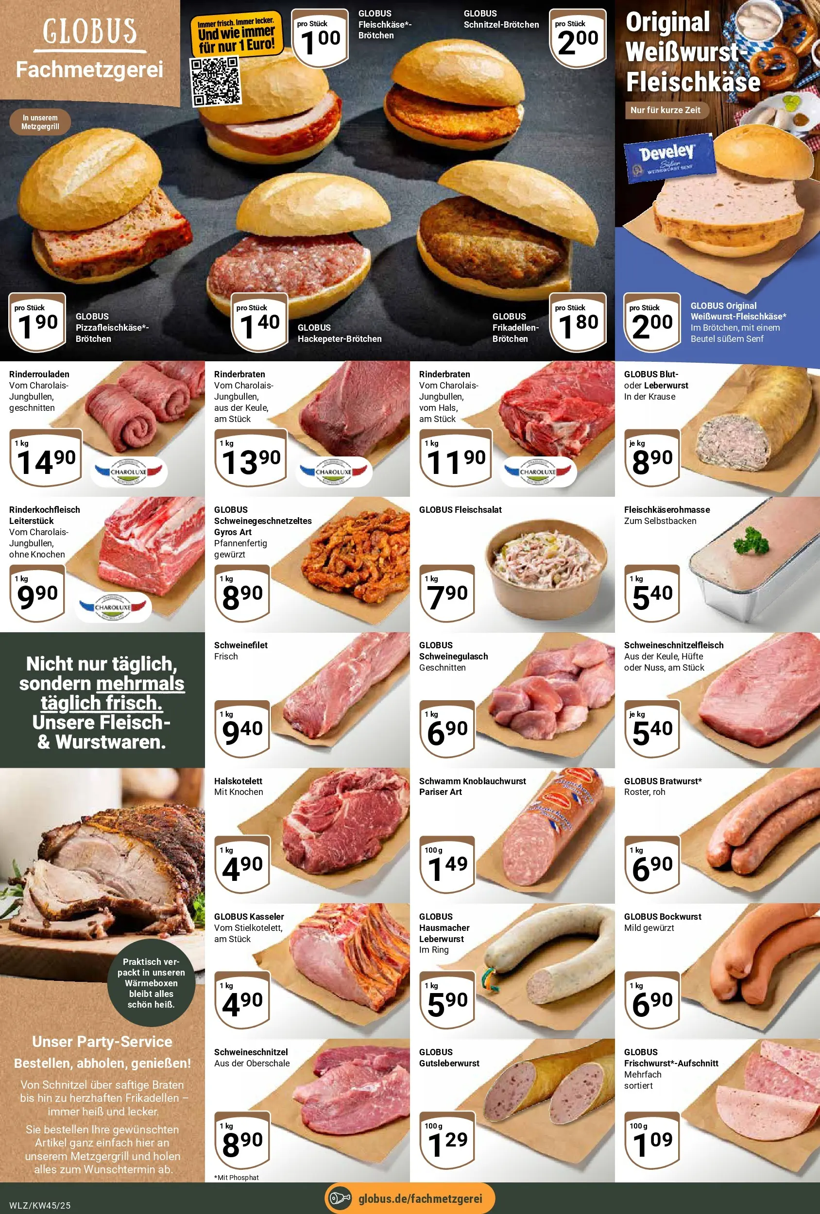 Globus prospekt Weischlitz	 (ab 02.11.2025) » Angebote online | Seite: 7 | Produkte: Rinderbraten, Schnitzel, Gyros, Fleisch