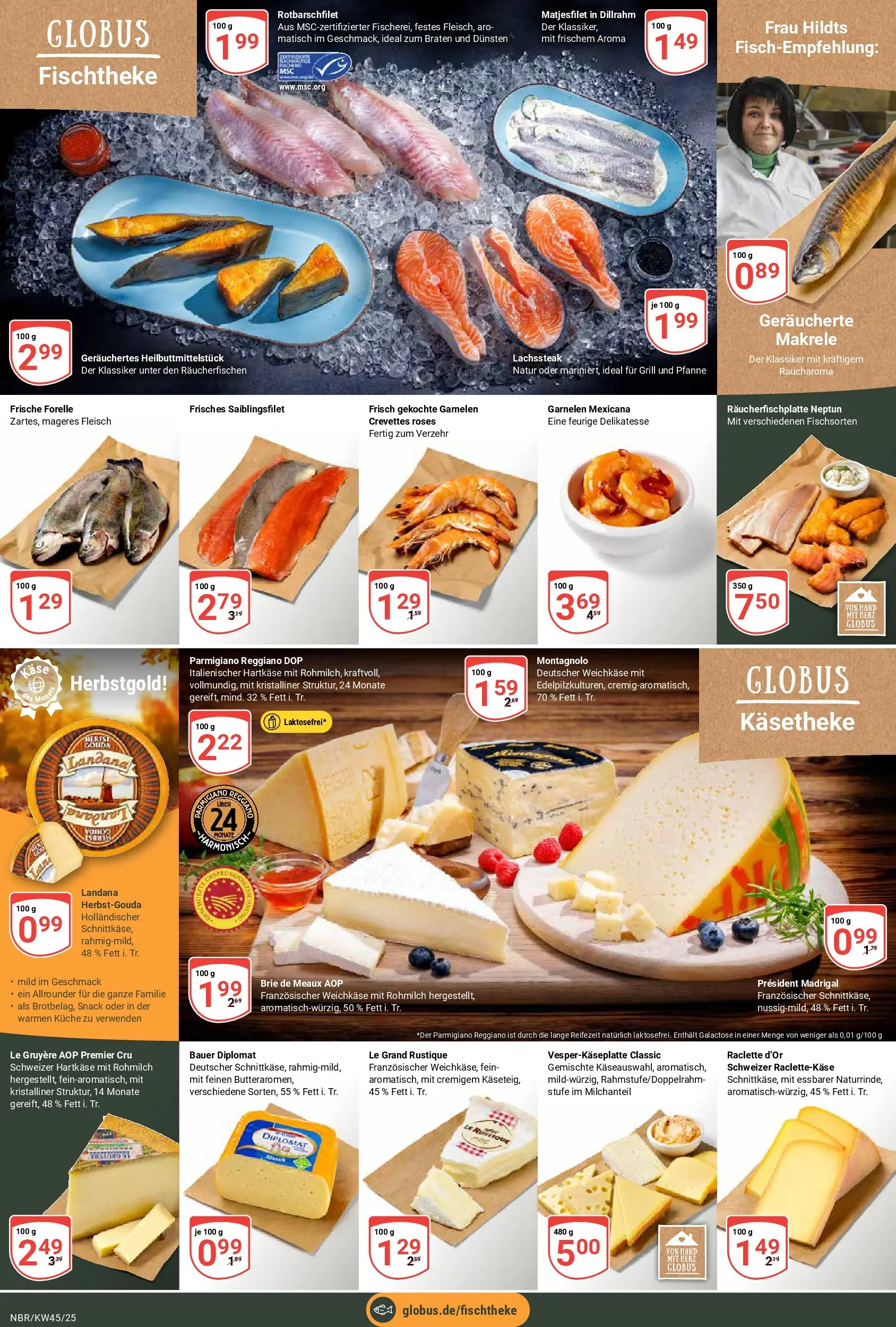 Globus prospekt Neubrandenburg	 (ab 02.11.2025) » Angebote online | Seite: 8 | Produkte: Käse, Küche, Raclette, Fleisch