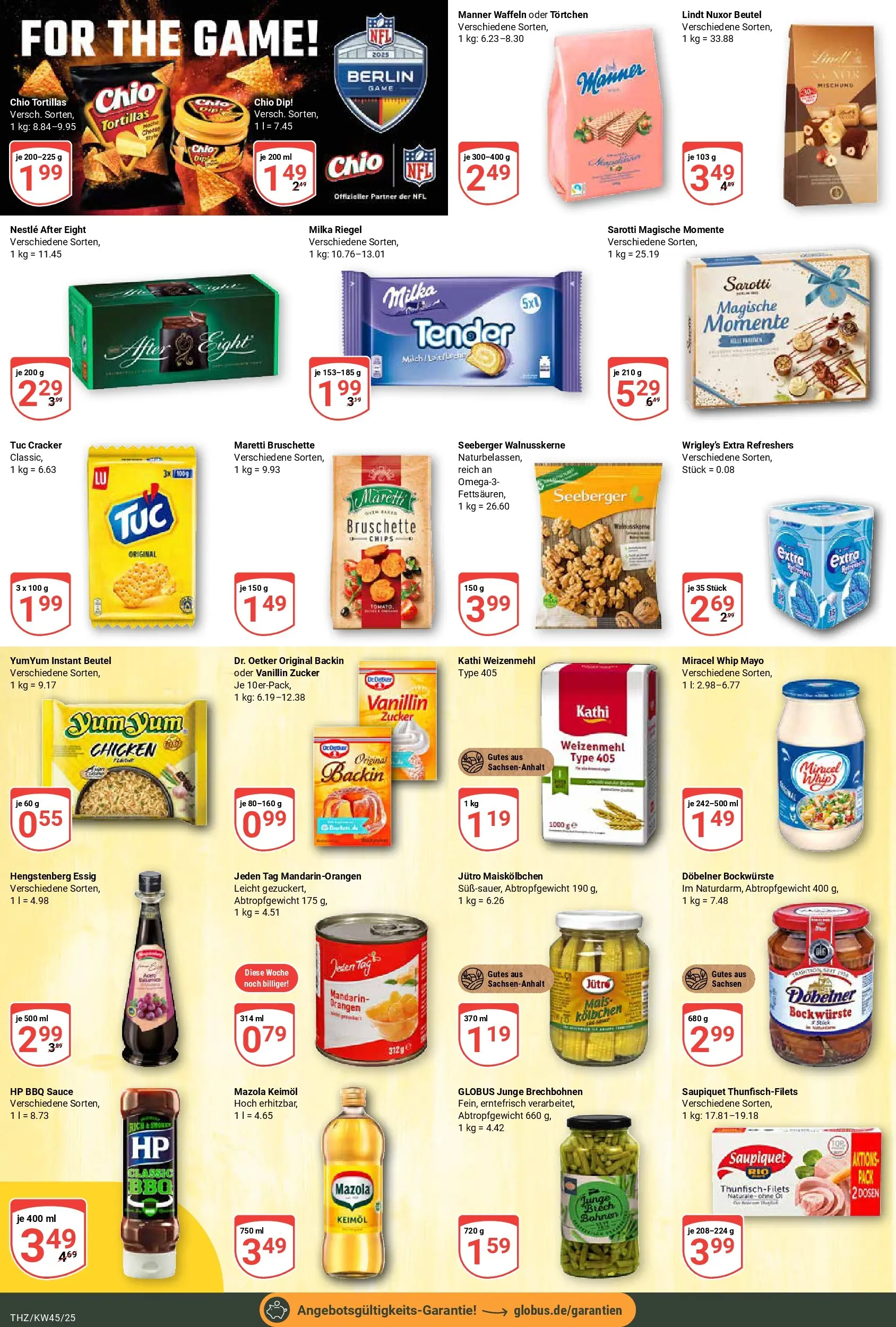 Globus prospekt Zeitz	 (ab 02.11.2025) » Angebote online | Seite: 13 | Produkte: HP, Milka, Zucker, Lindt