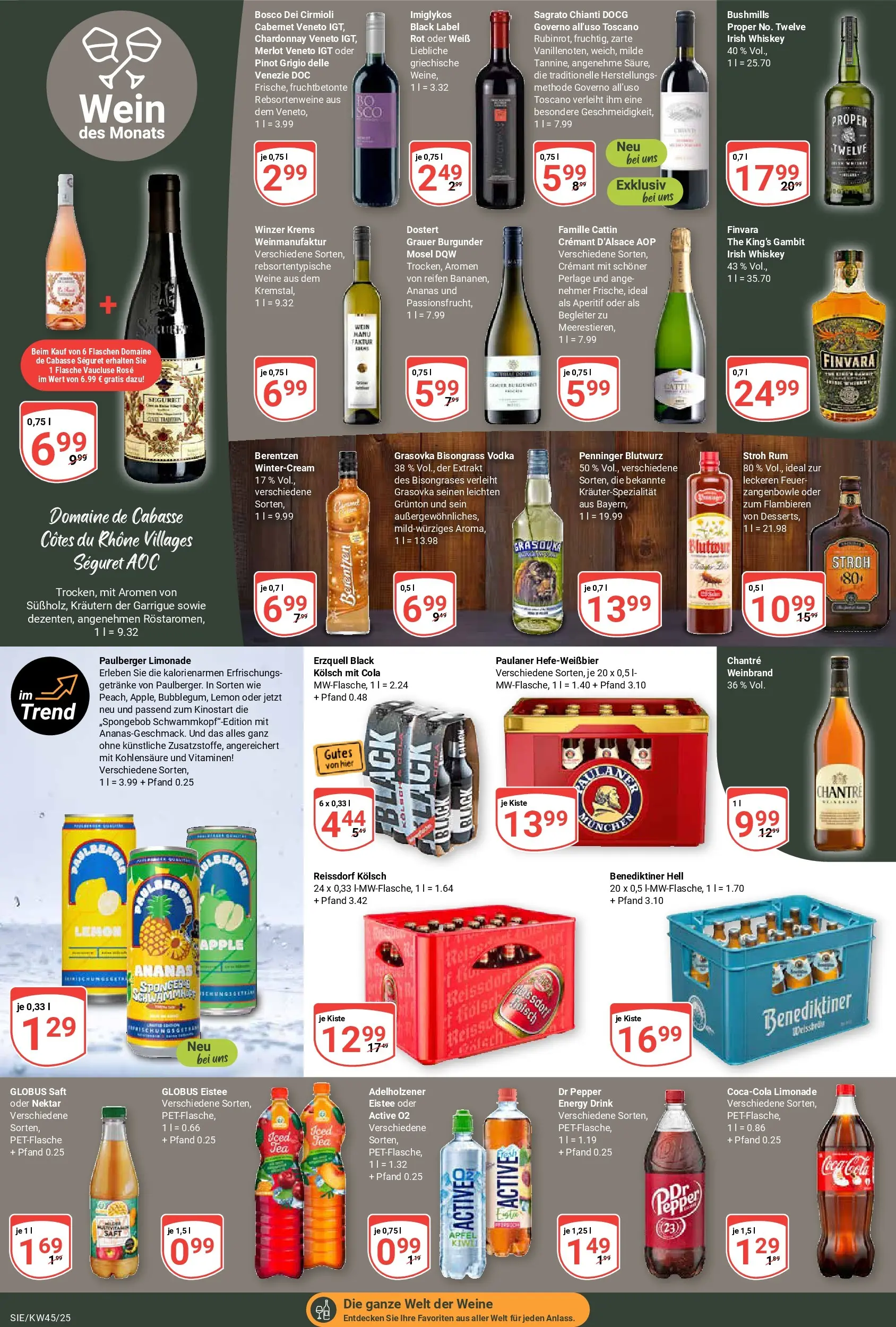 Globus prospekt Siegen	 (ab 02.11.2025) » Angebote online | Seite: 20 | Produkte: Rum, Ananas, Limonade, Vodka