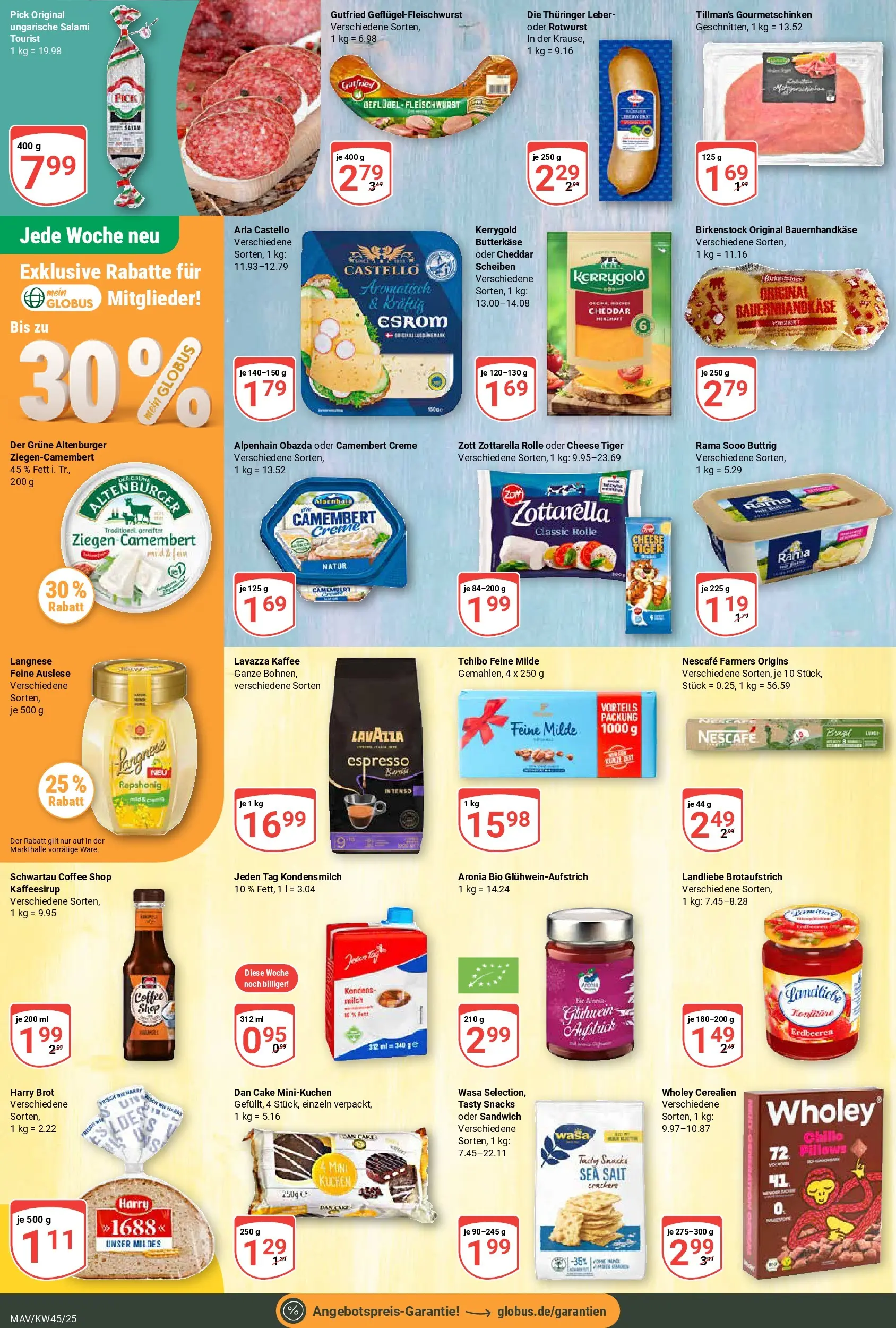Globus prospekt Mannheim	 (ab 02.11.2025) » Angebote online | Seite: 13 | Produkte: Lavazza, Nescafe, Milch, Kaffee