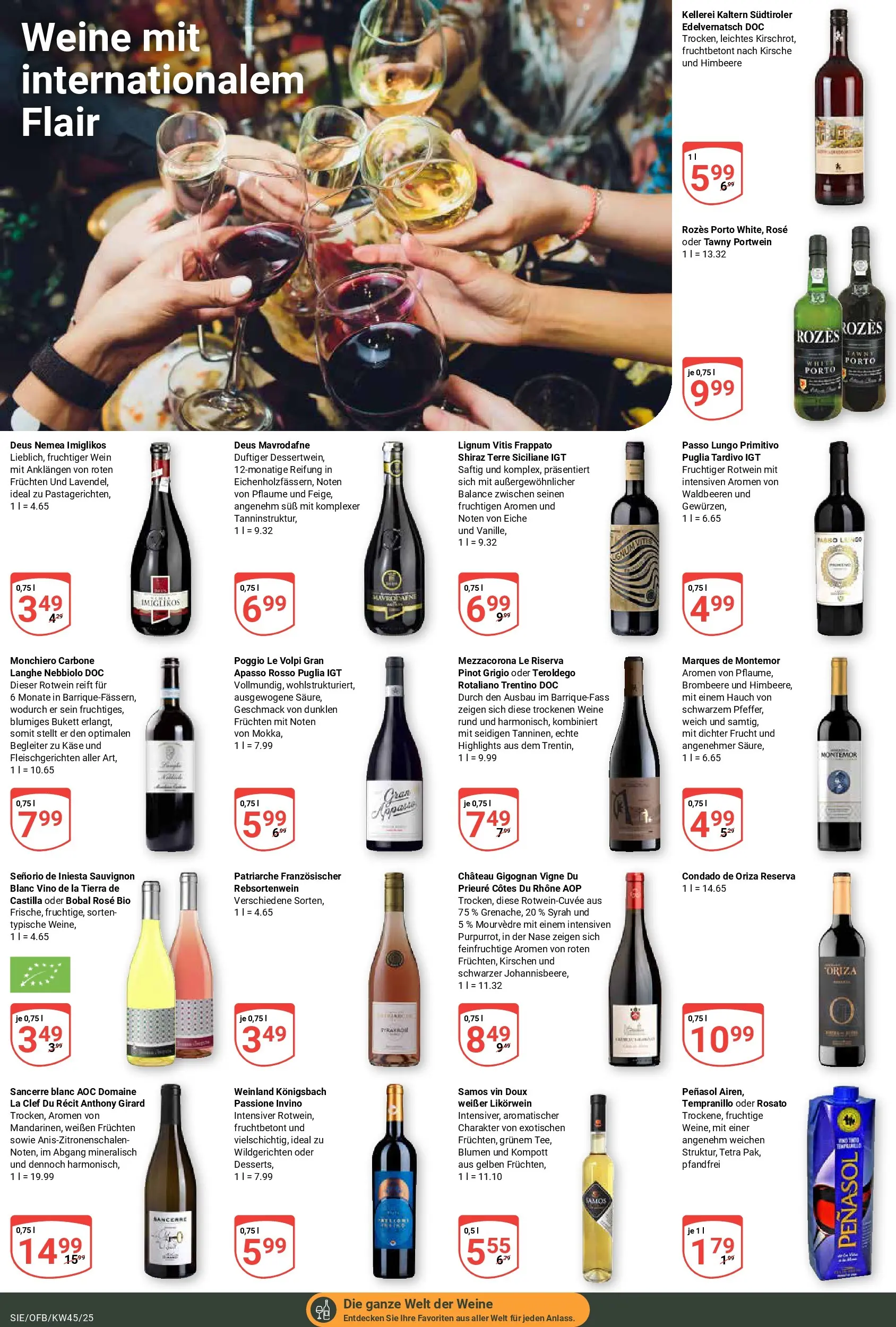 Globus prospekt Siegen	 (ab 02.11.2025) » Angebote online | Seite: 21 | Produkte: Käse, Rotwein, Himbeere, Wein