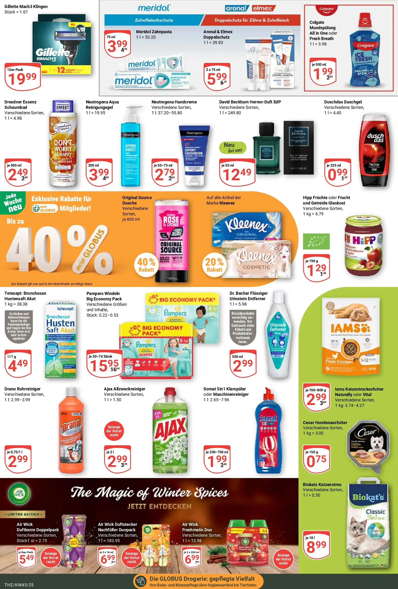 Globus prospekt Zeitz	 (ab 02.11.2025) » Angebote online | Seite: 17 | Produkte: Dusche, Handcreme, Zahnpasta, Himbeere