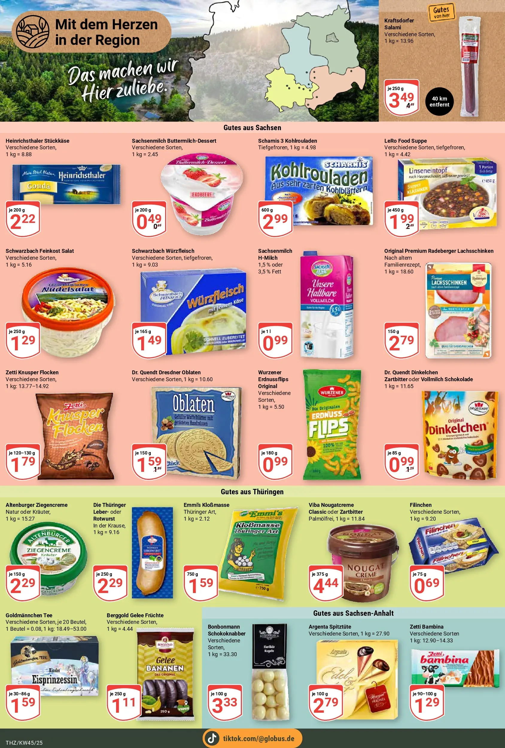 Globus prospekt Zeitz	 (ab 02.11.2025) » Angebote online | Seite: 19 | Produkte: Schokolade, Bananen, Creme, Salat