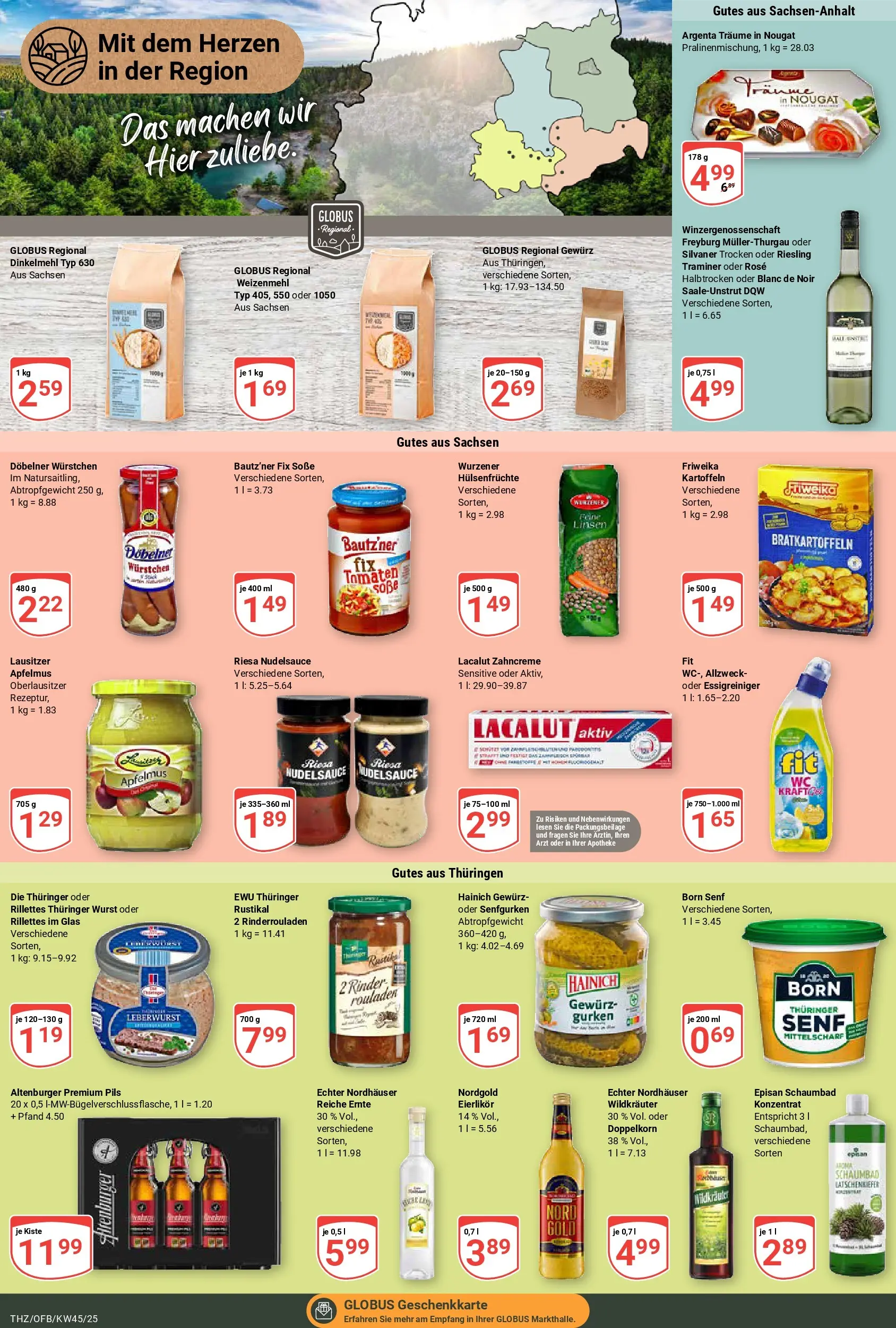 Globus prospekt Zeitz	 (ab 02.11.2025) » Angebote online | Seite: 20 | Produkte: Rinderrouladen, Pils, Soße, Gurken