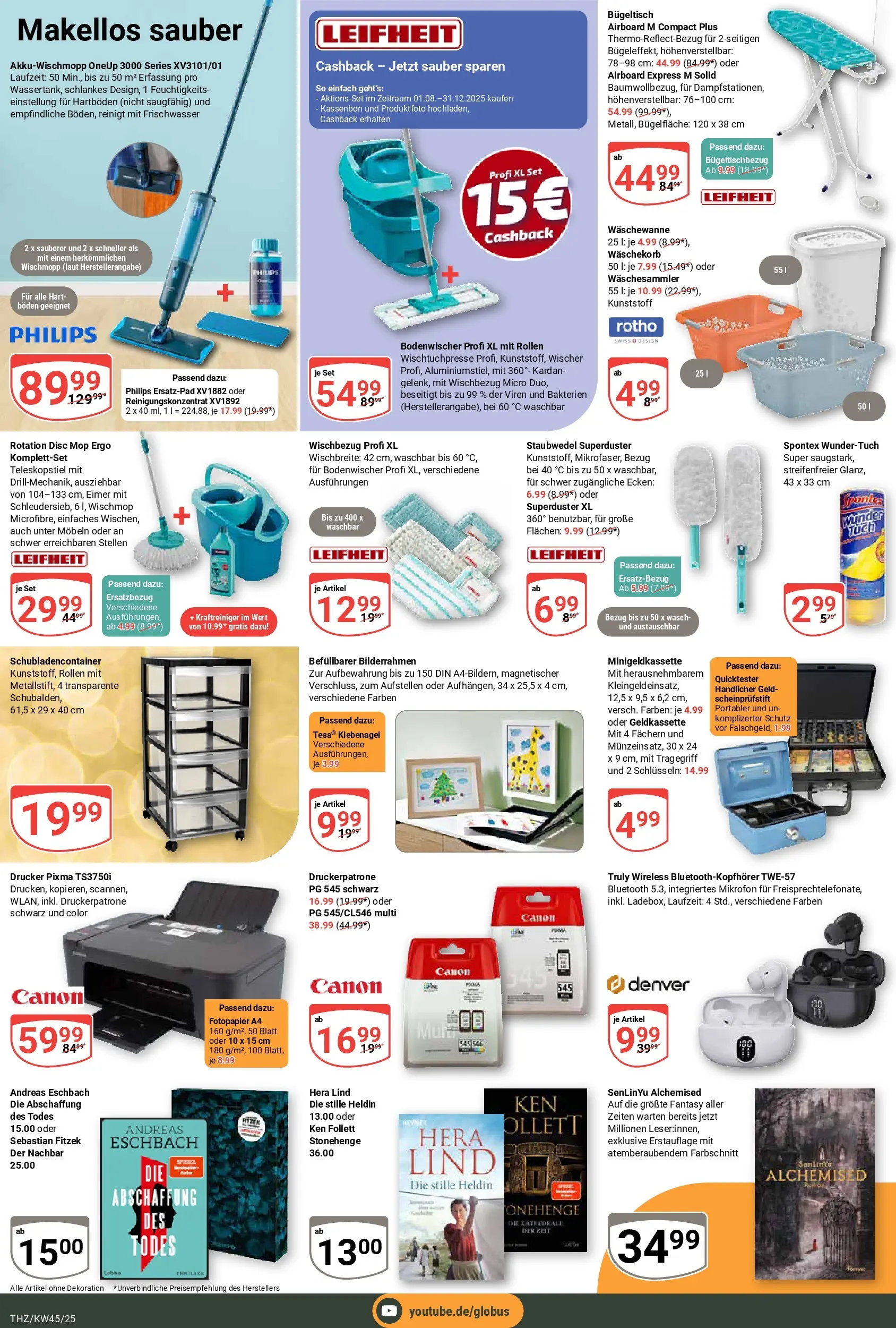 Globus prospekt Zeitz	 (ab 02.11.2025) » Angebote online | Seite: 21 | Produkte: Mikrofon, Philips, Bilderrahmen, Drucker