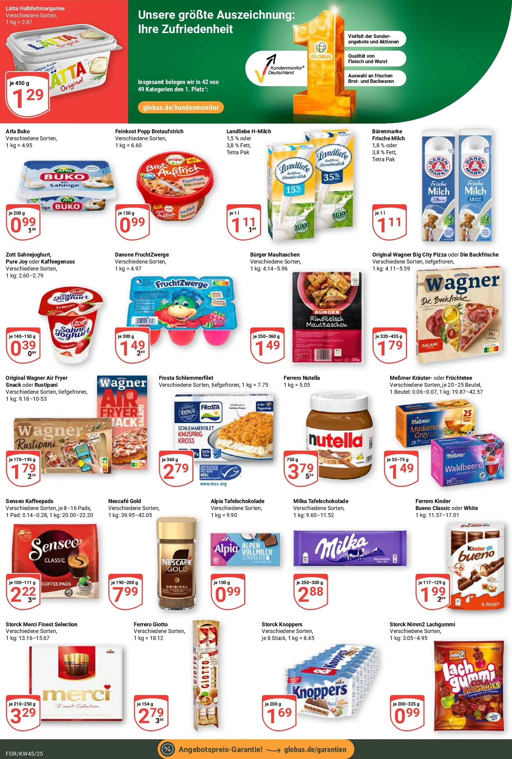 Globus prospekt Forchheim	 (ab 02.11.2025) » Angebote online | Seite: 2 | Produkte: Wurst, Knoppers, Salami, Maultaschen