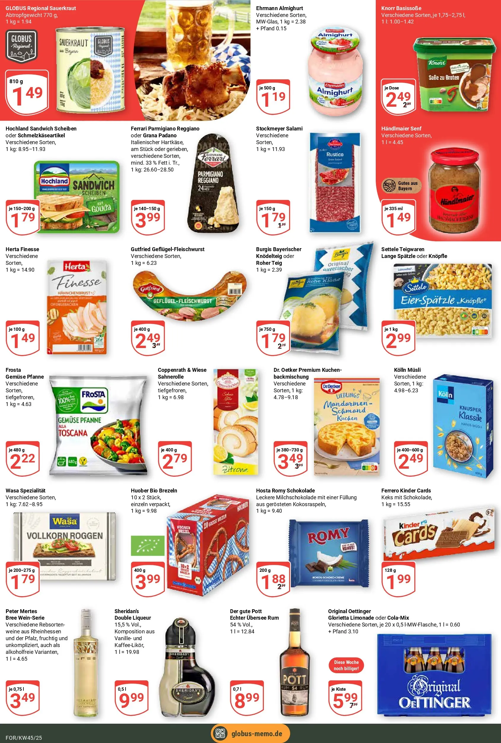 Globus prospekt Forchheim	 (ab 02.11.2025) » Angebote online | Seite: 3 | Produkte: Schokolade, Limonade, Soße, Zitrone