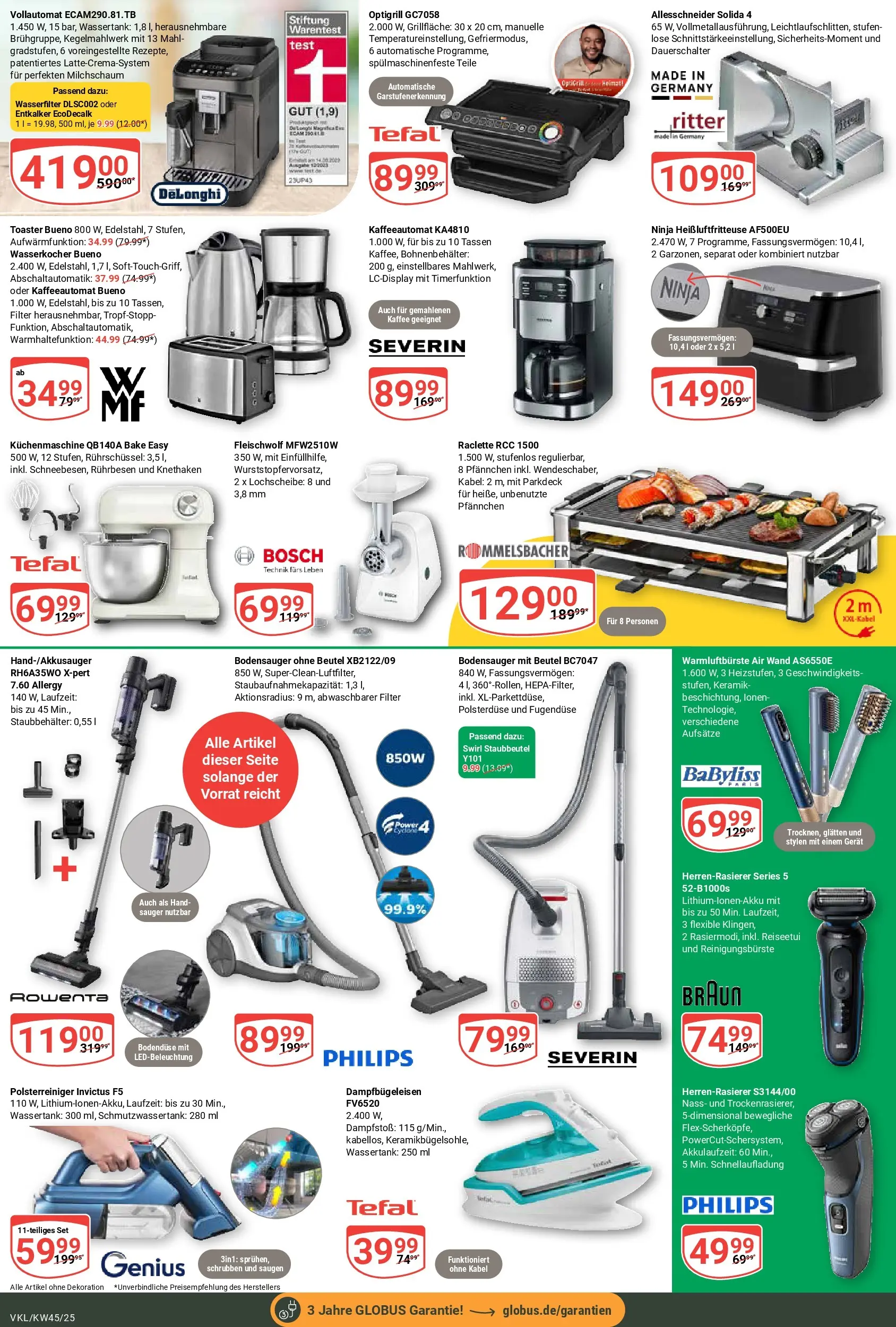 Globus prospekt Völklingen	 (ab 02.11.2025) » Angebote online | Seite: 28 | Produkte: Bosch, Philips, Rührbesen, Heißluftfritteuse