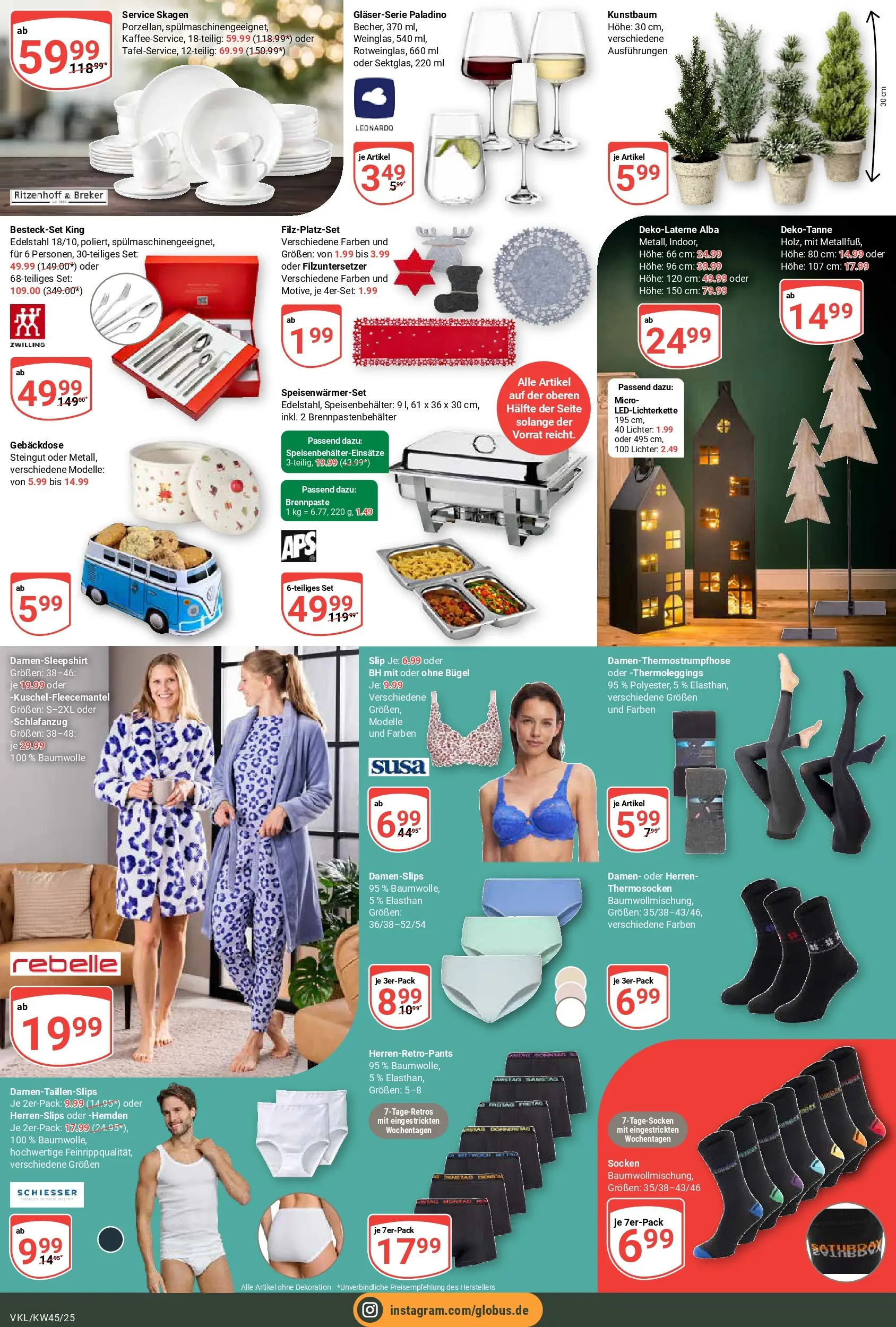 Globus prospekt Völklingen	 (ab 02.11.2025) » Angebote online | Seite: 30 | Produkte: BH, Socken, Slip