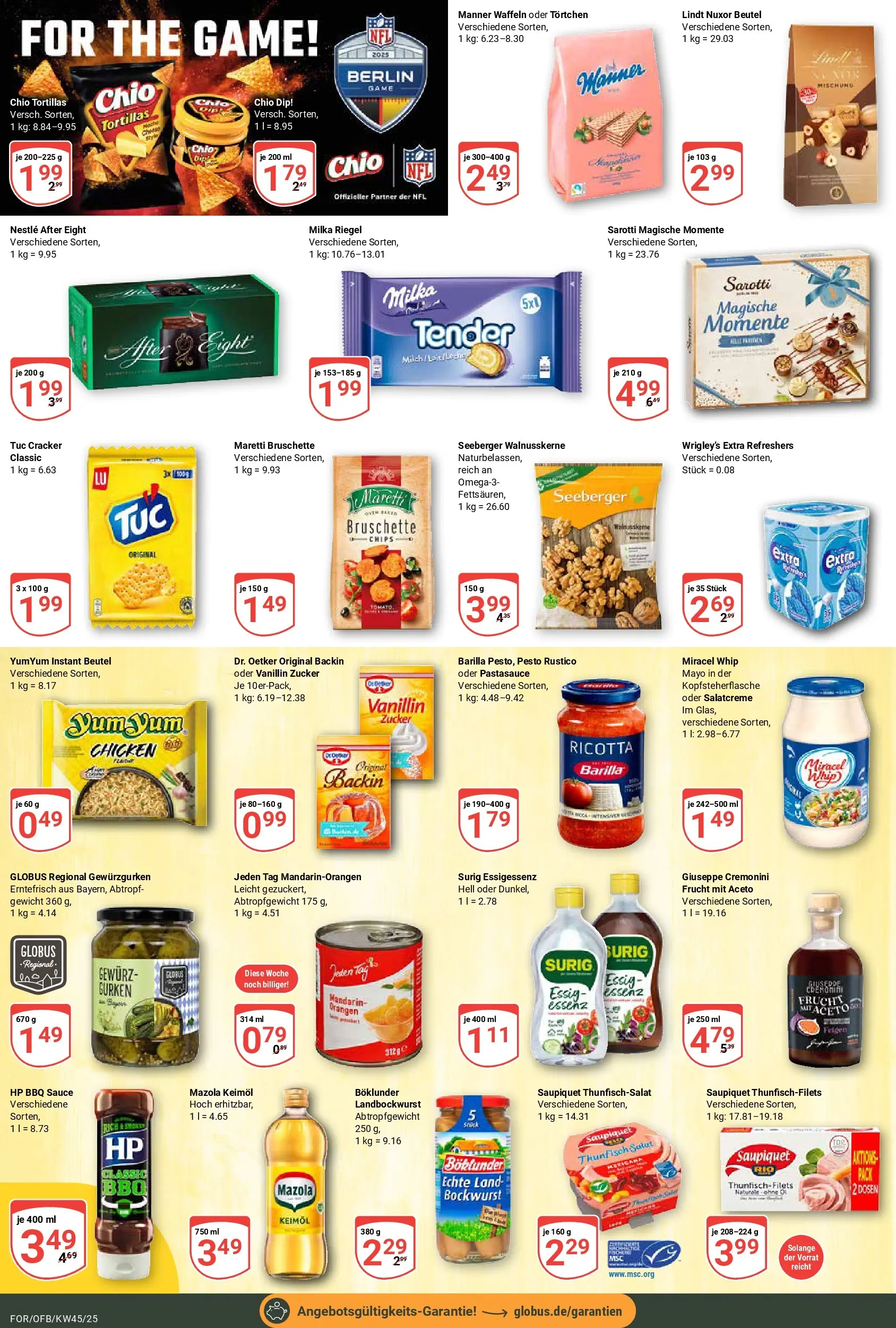 Globus prospekt Forchheim	 (ab 02.11.2025) » Angebote online | Seite: 14 | Produkte: HP, Gewicht, Orangen, Zucker