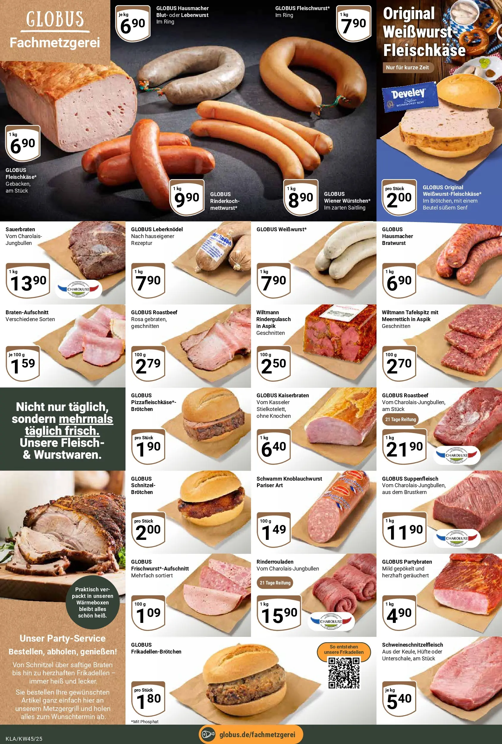 Globus prospekt Kaiserslautern	 (ab 02.11.2025) » Angebote online | Seite: 8 | Produkte: Tafelspitz, Weißwurst, Schnitzel, Suppenfleisch