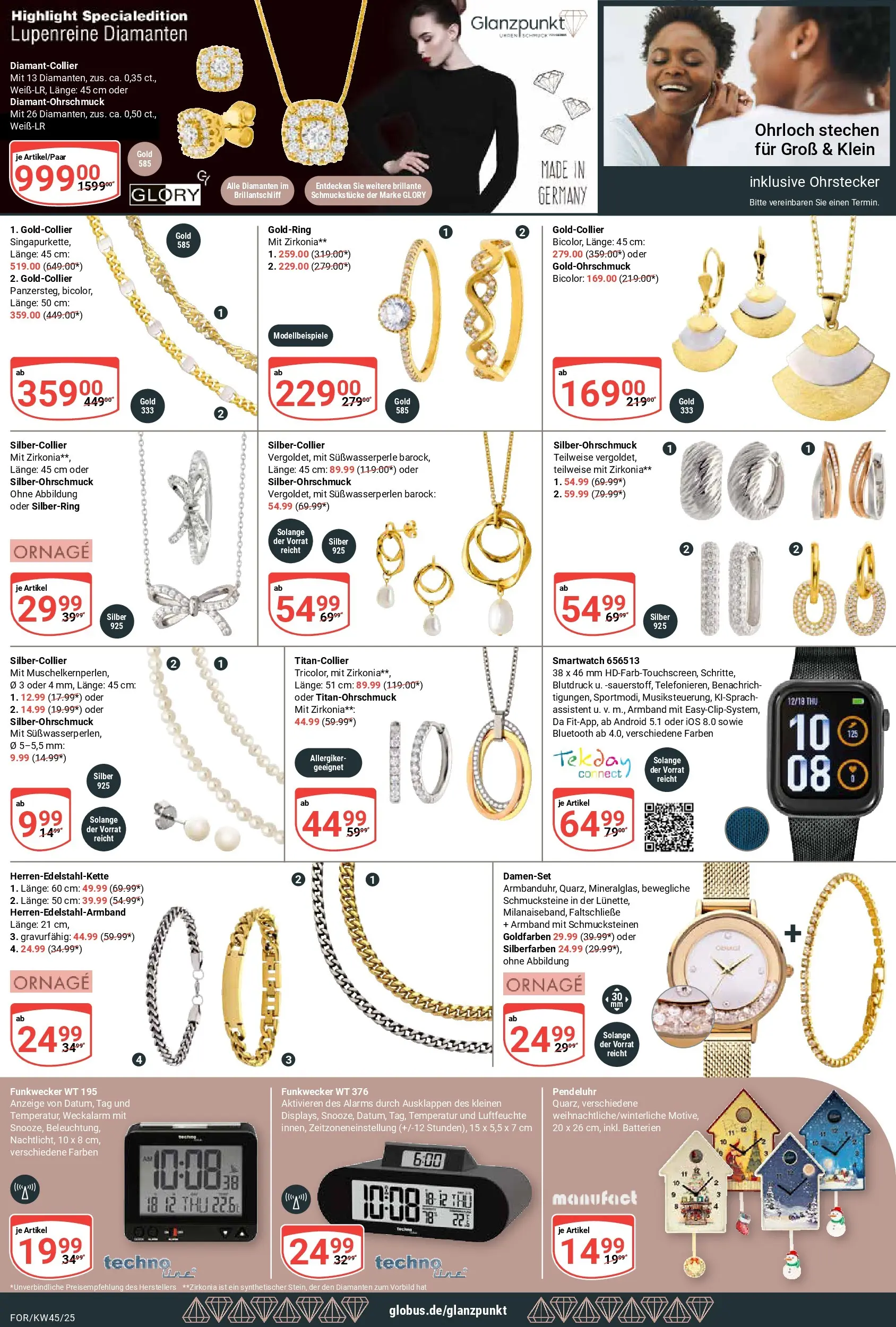 Globus prospekt Forchheim	 (ab 02.11.2025) » Angebote online | Seite: 25 | Produkte: Smartwatch, Batterien