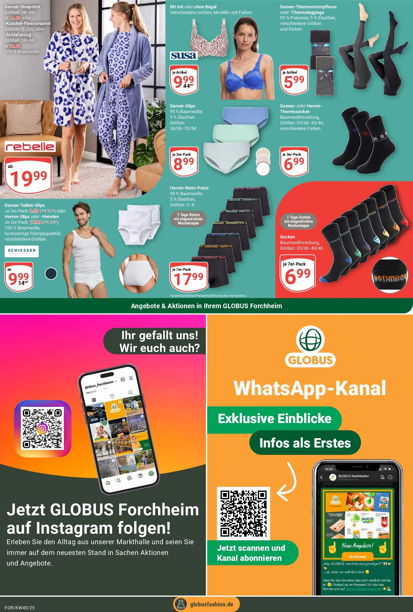 Globus prospekt Forchheim	 (ab 02.11.2025) » Angebote online | Seite: 27 | Produkte: BH, Socken