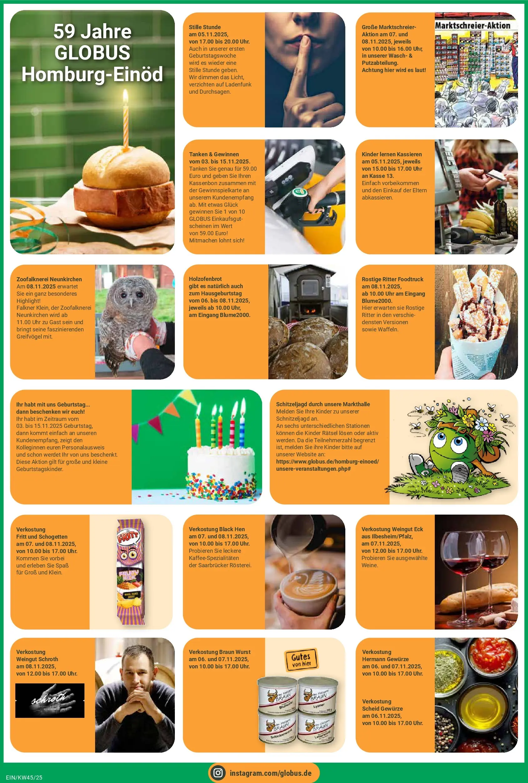 Globus prospekt Homburg-Einöd	 (ab 02.11.2025) » Angebote online | Seite: 3 | Produkte: Kaffee, Gewürze, Schogetten, Uhr