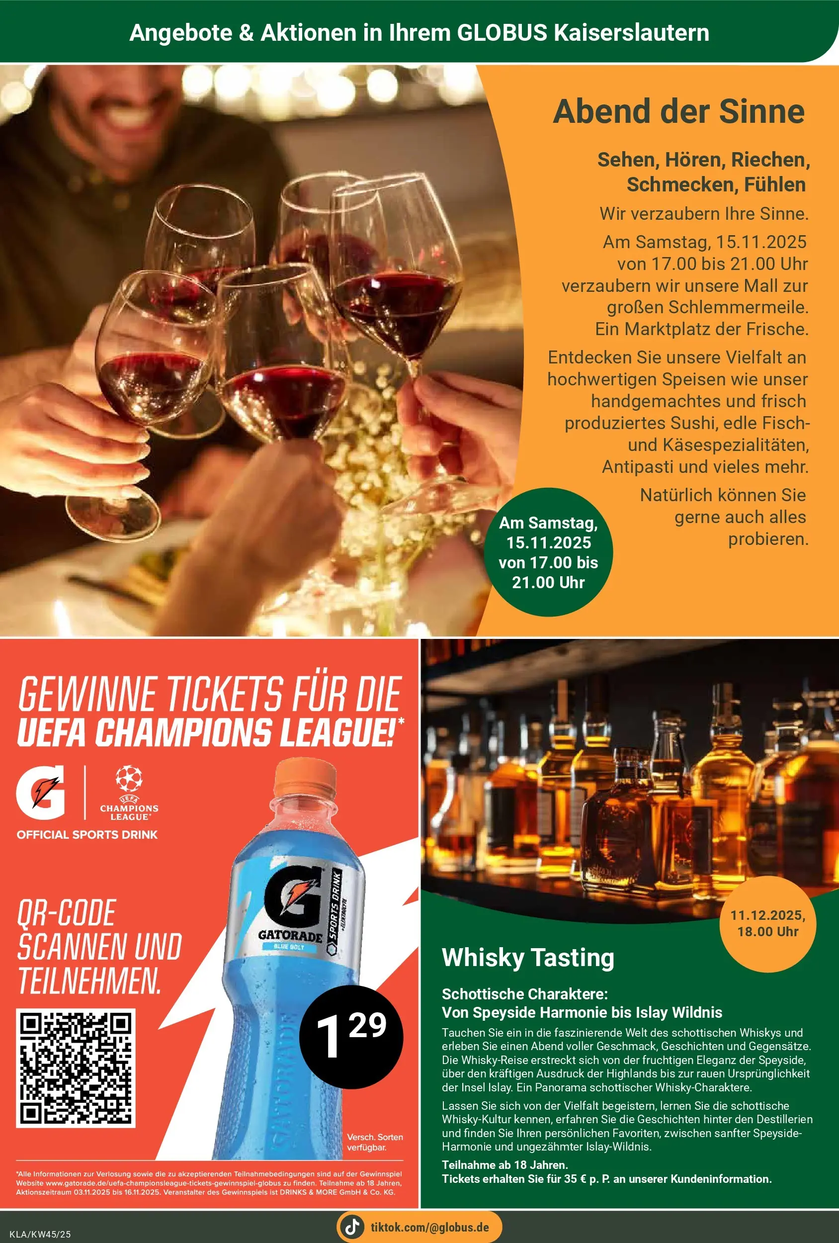 Globus prospekt Kaiserslautern	 (ab 02.11.2025) » Angebote online | Seite: 20 | Produkte: Whisky, Fisch, Uhr
