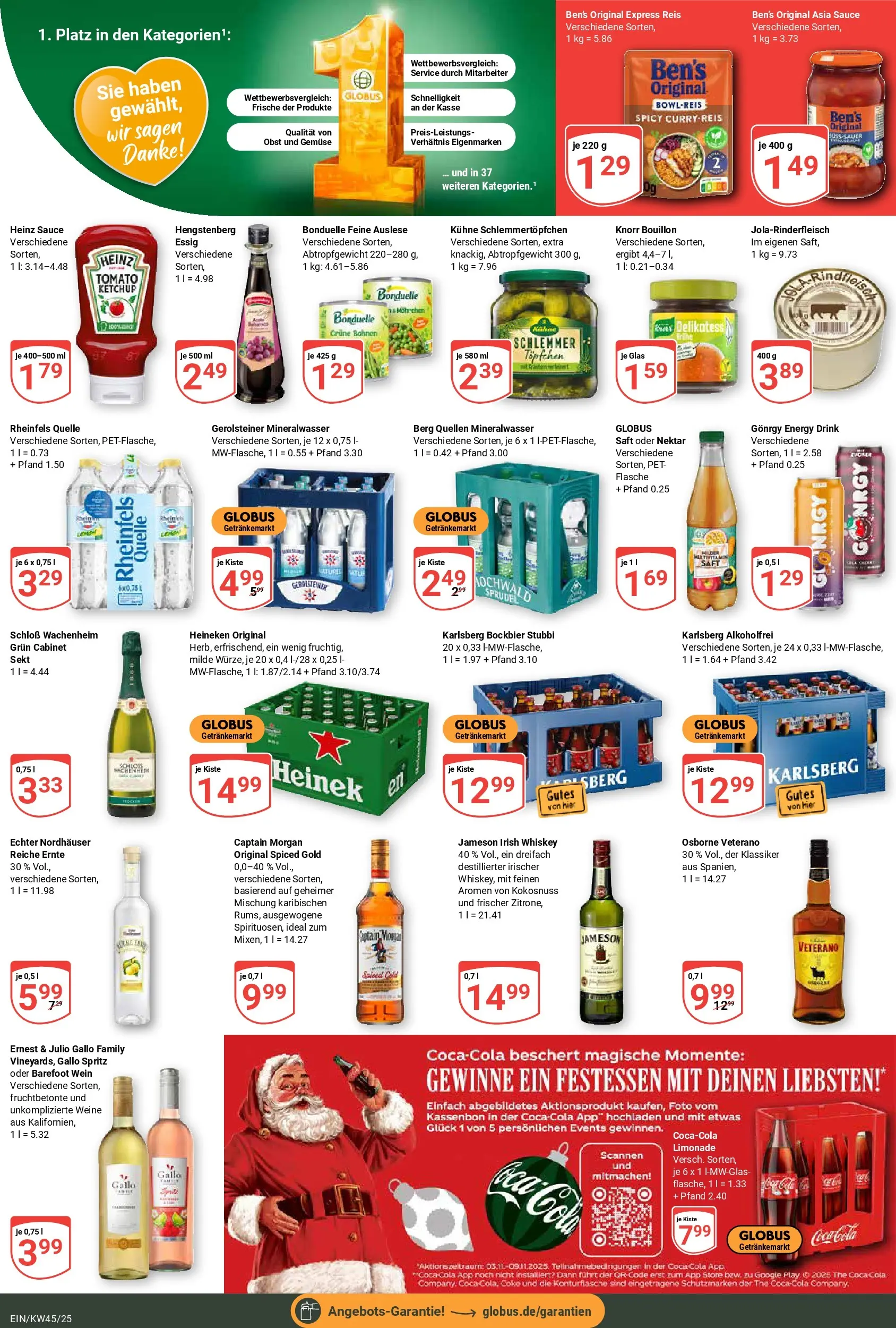 Globus prospekt Homburg-Einöd	 (ab 02.11.2025) » Angebote online | Seite: 7 | Produkte: Sekt, Jameson, Knorr, Gerolsteiner