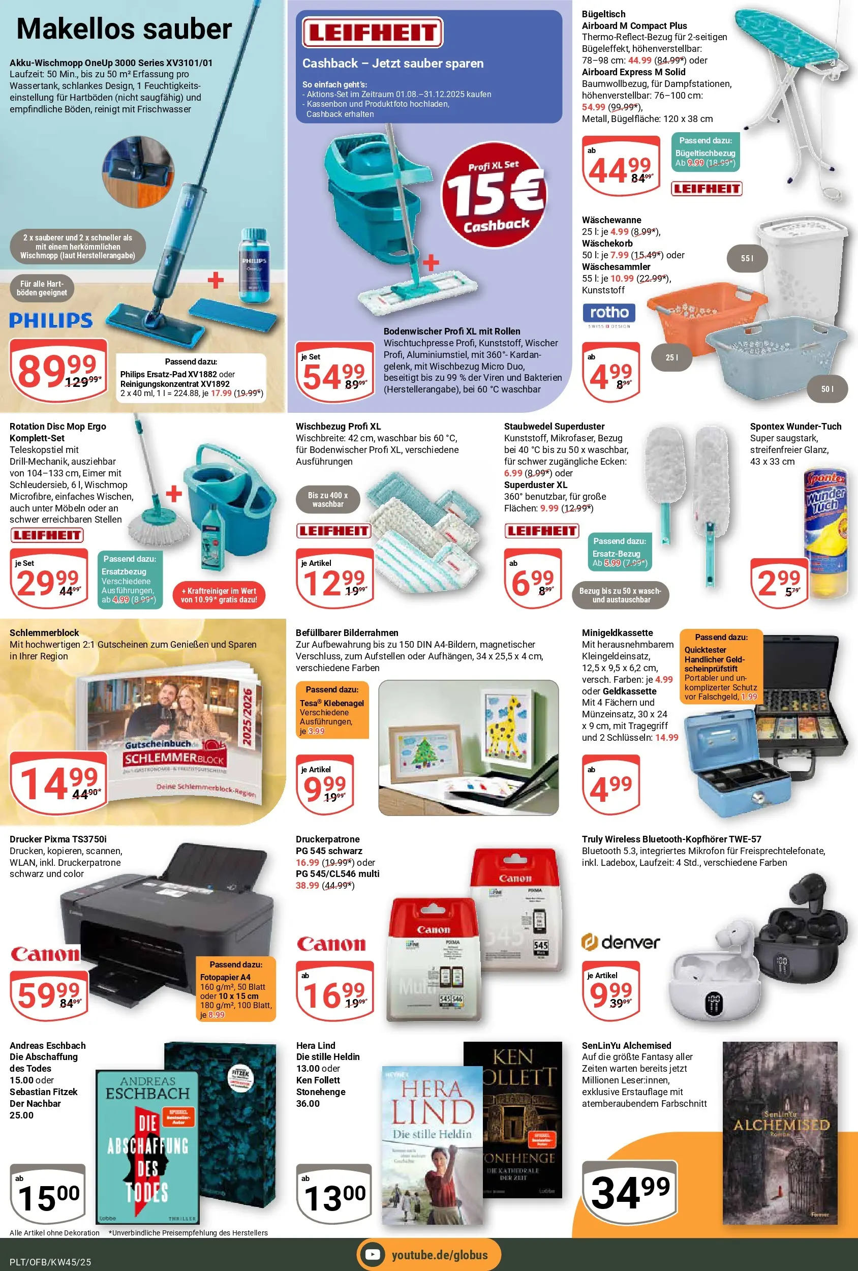 Globus prospekt Plattling	 (ab 02.11.2025) » Angebote online | Seite: 23 | Produkte: Mikrofon, Philips, Bilderrahmen, Drucker