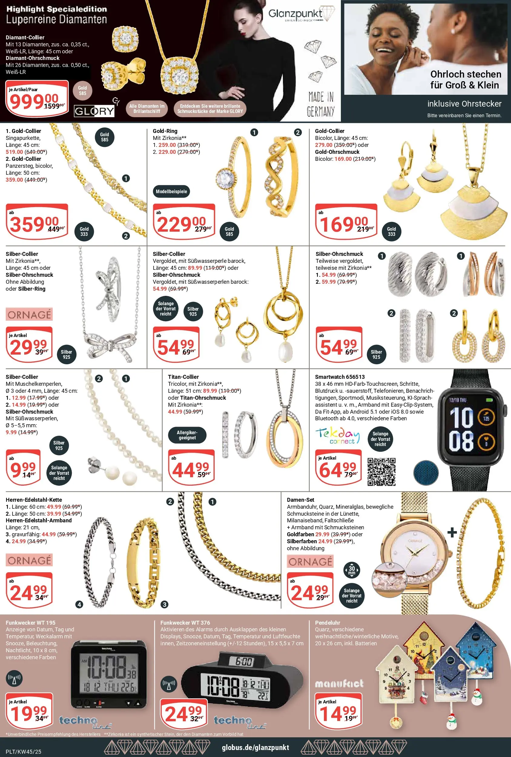 Globus prospekt Plattling	 (ab 02.11.2025) » Angebote online | Seite: 25 | Produkte: Smartwatch, Batterien