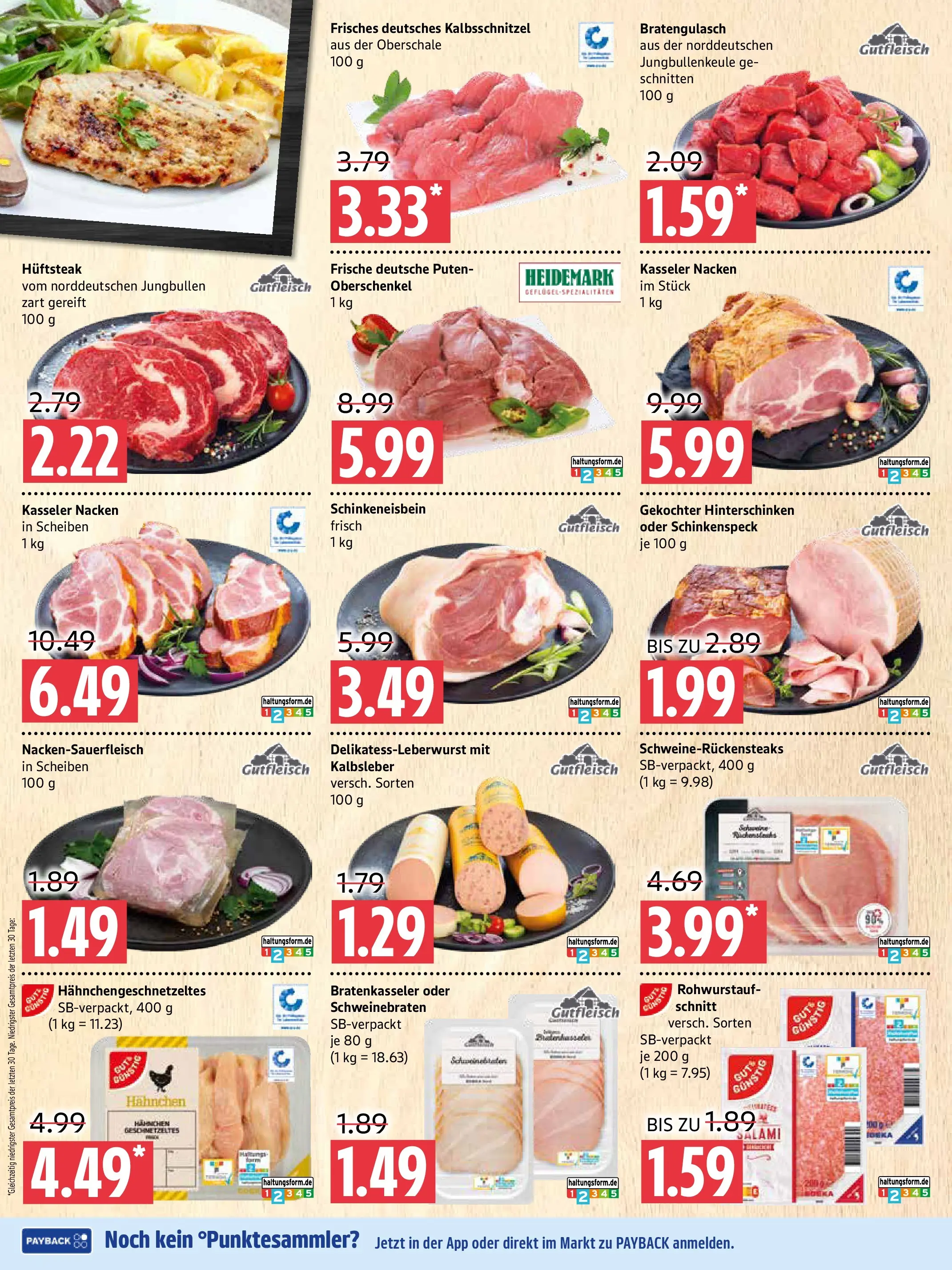 Marktkauf - Marktkauf: Wochenangebote (ab 02.11.2025) » Angebote online | Seite: 2 | Produkte: Hahnchen, Kalbsleber, Kasseler nacken, Salami