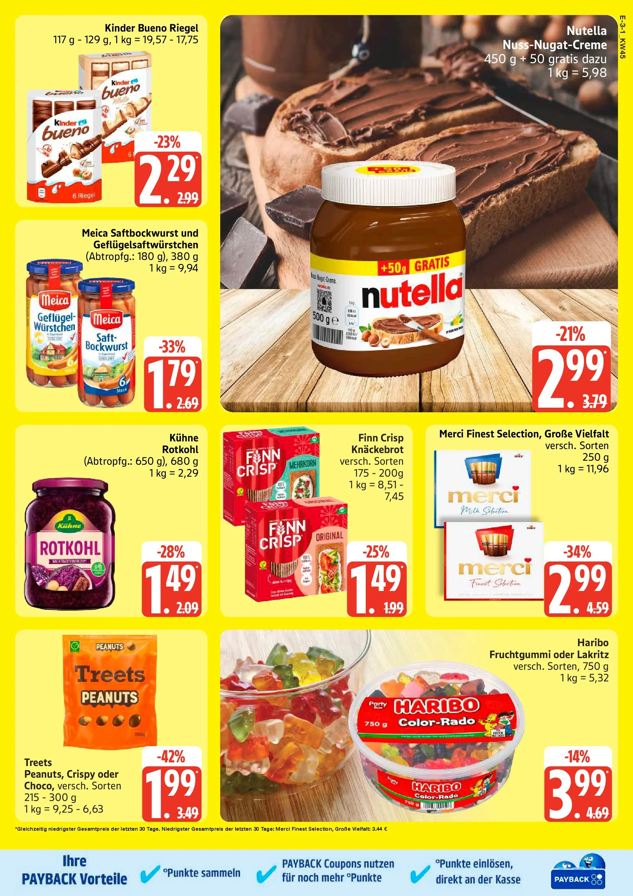 Marktkauf - Marktkauf: Wochenangebote (ab 02.11.2025) » Angebote online | Seite: 3 | Produkte: Merci, Haribo, Meica, Saft