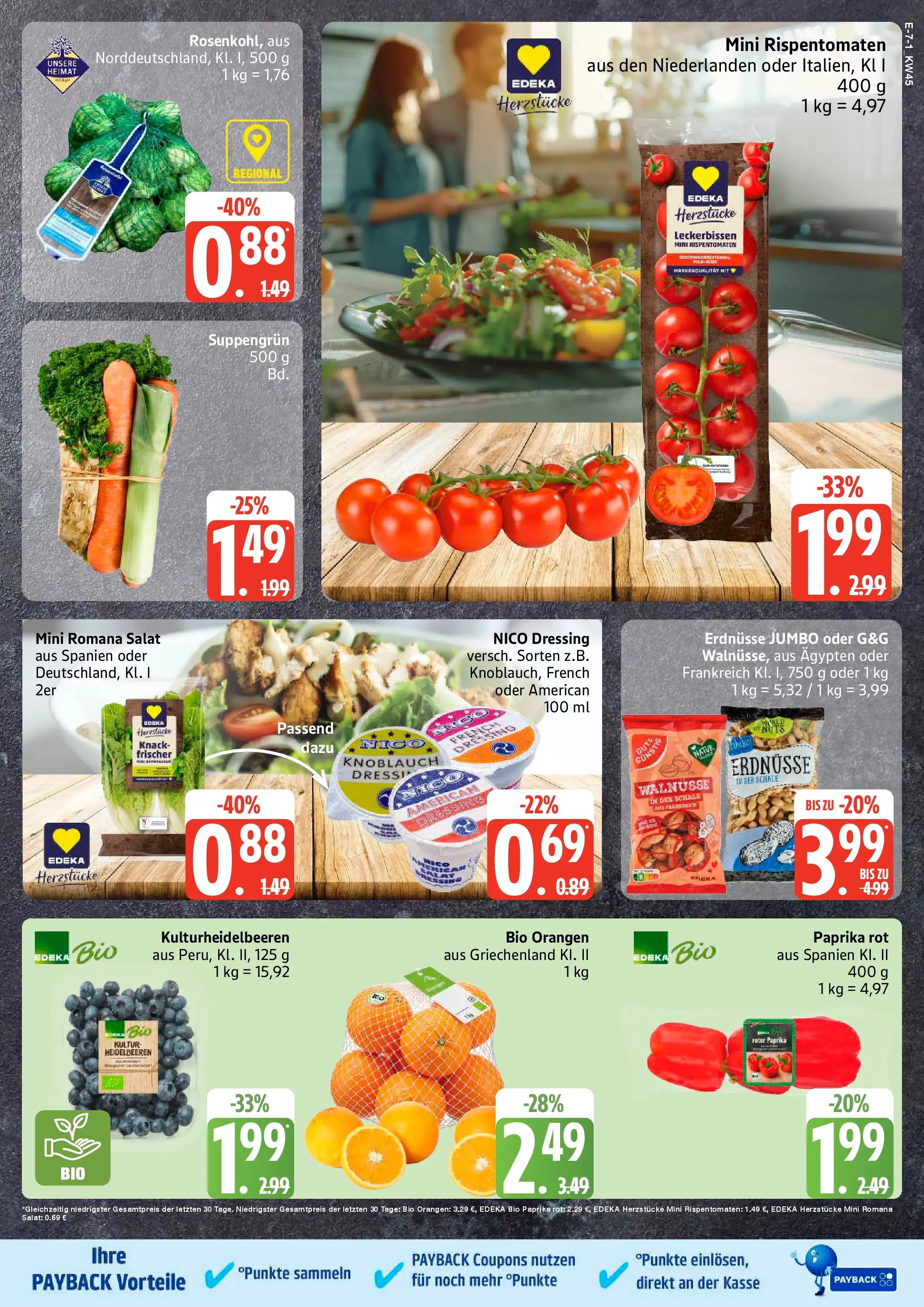 Marktkauf - Marktkauf: Wochenangebote (ab 02.11.2025) » Angebote online | Seite: 7 | Produkte: Walnüsse, Heidelbeeren, Knoblauch, Salat