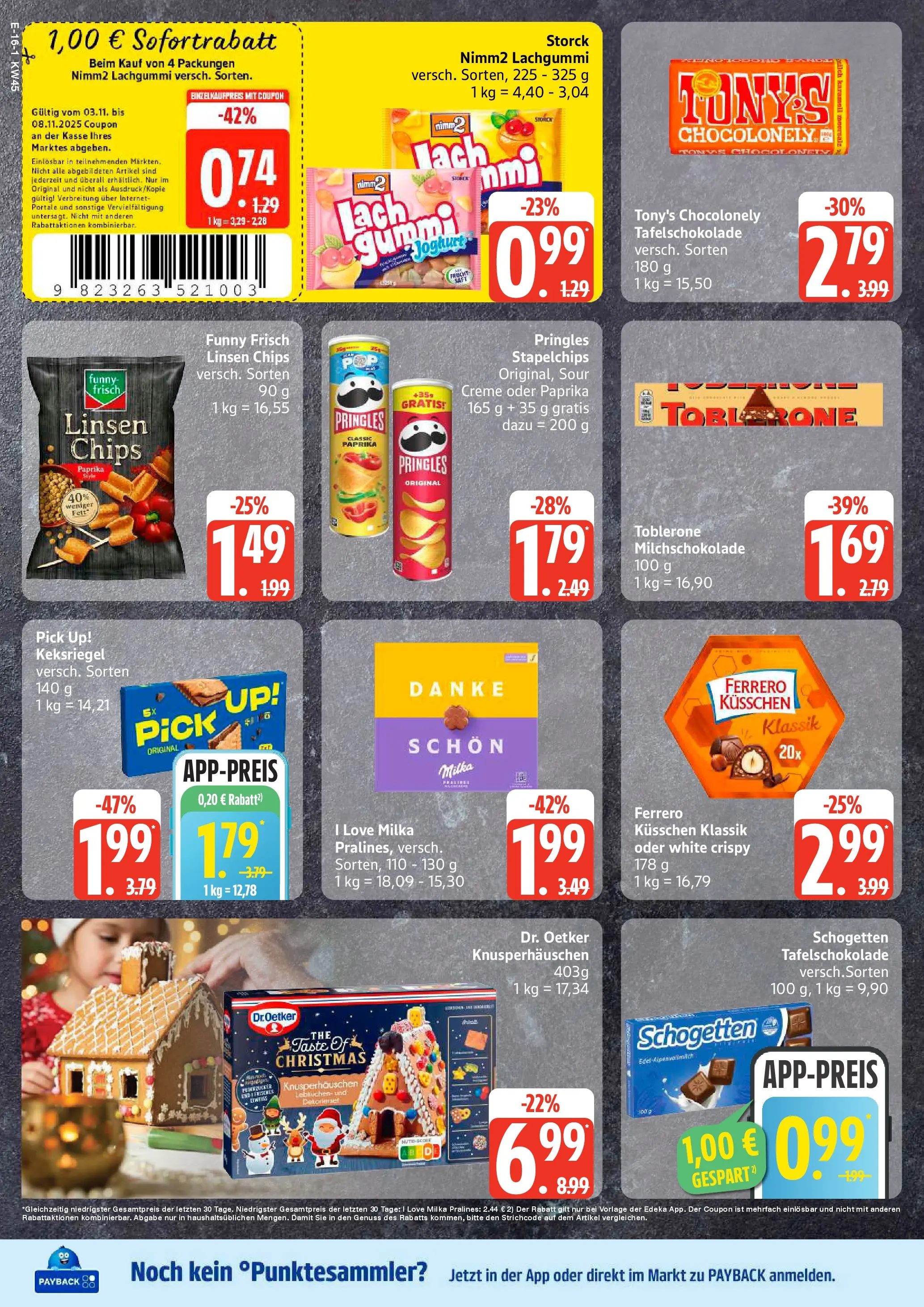 Marktkauf - Marktkauf: Wochenangebote (ab 02.11.2025) » Angebote online | Seite: 16 | Produkte: Funny frisch, Milka, Schogetten, Pringles