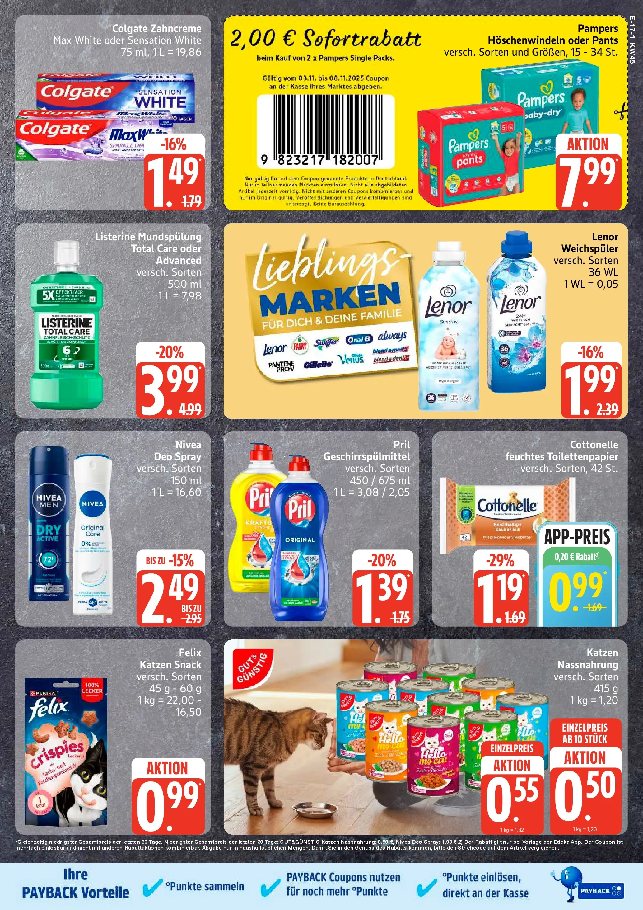 Marktkauf - Marktkauf: Wochenangebote (ab 02.11.2025) » Angebote online | Seite: 17 | Produkte: Lenor, Weichspüler, Geschirrspülmittel, Listerine