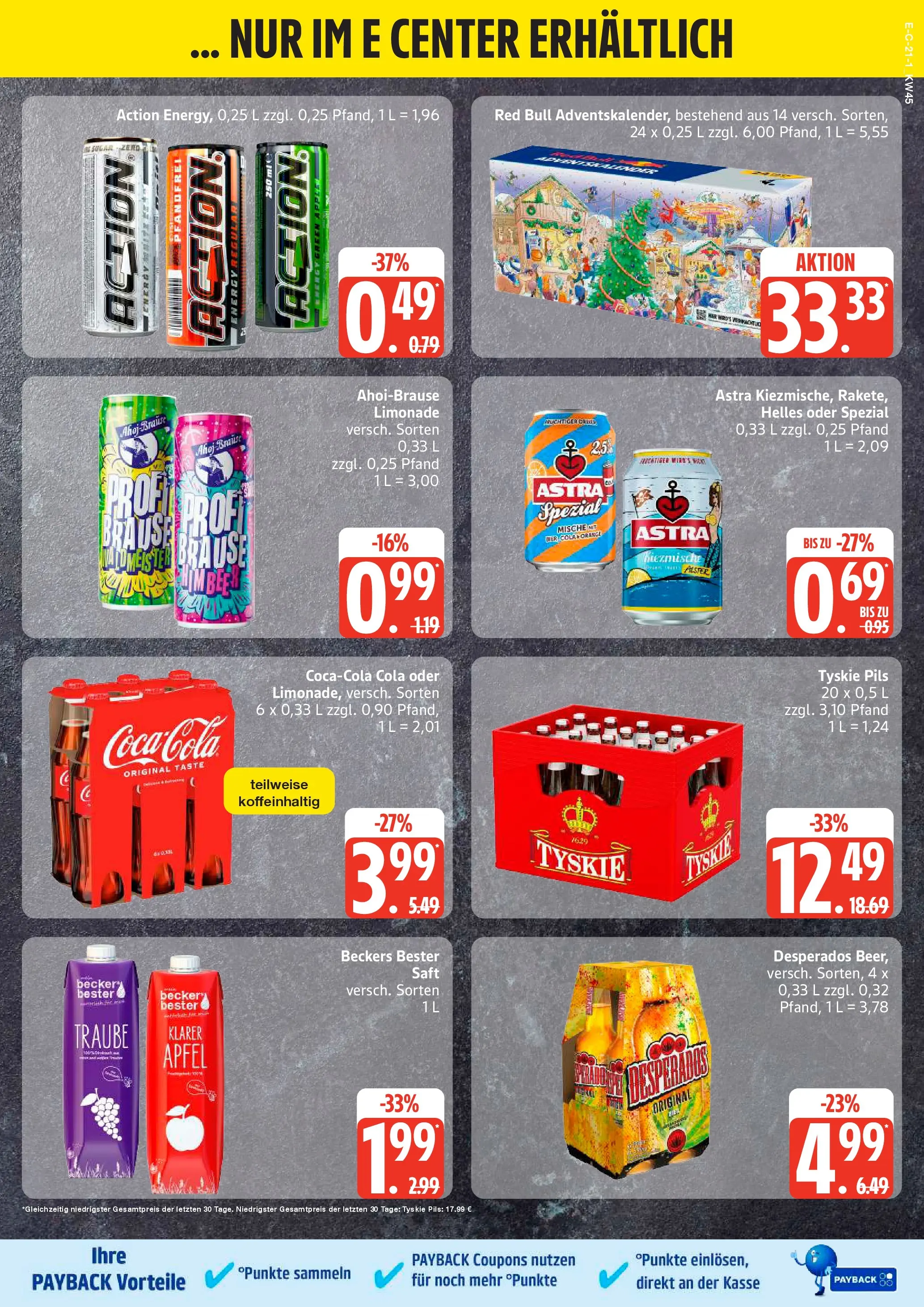 Marktkauf - Marktkauf: Wochenangebote (ab 02.11.2025) » Angebote online | Seite: 21 | Produkte: Red bull, Energy, Astra, Saft