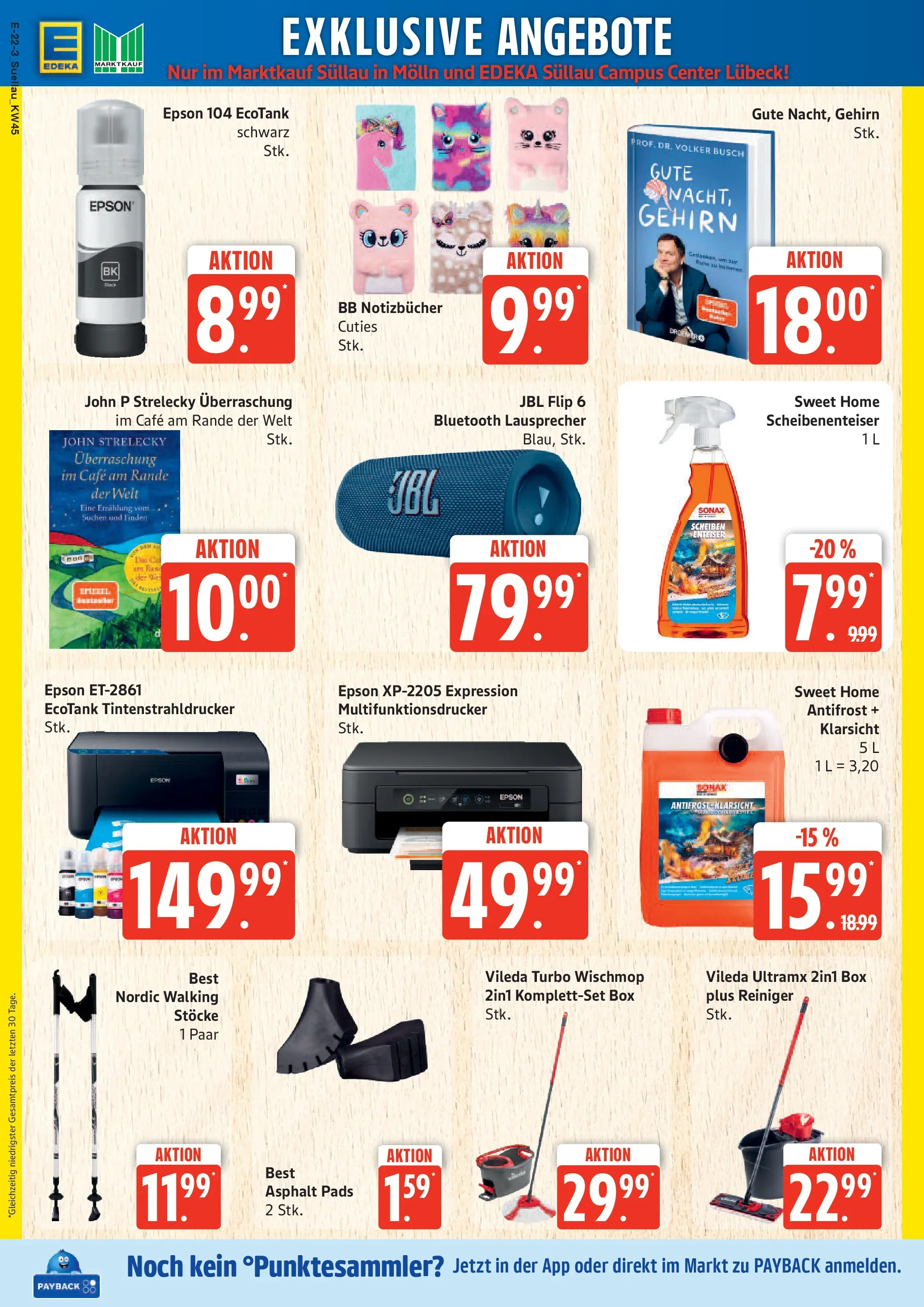 Marktkauf - Marktkauf: Wochenangebote (ab 02.11.2025) » Angebote online | Seite: 22 | Produkte: Epson, Box, Walking, Tintenstrahldrucker