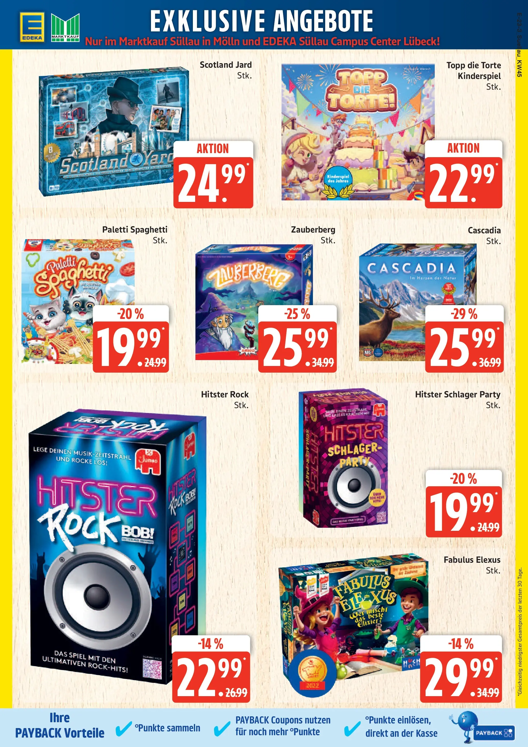 Marktkauf - Marktkauf: Wochenangebote (ab 02.11.2025) » Angebote online | Seite: 23 | Produkte: Spiel, Rock