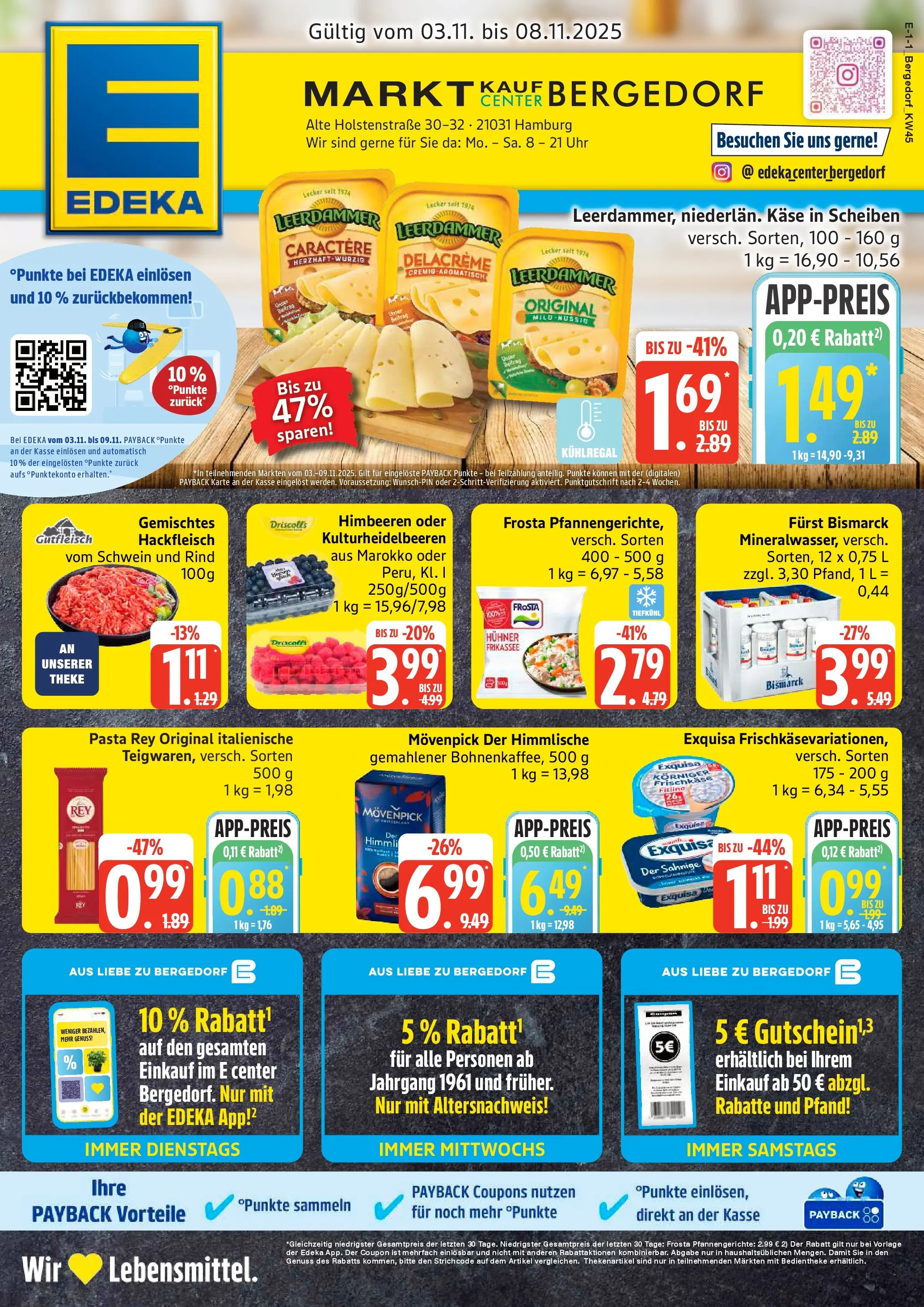 Marktkauf - Marktkauf: Wochenangebote (ab 02.11.2025) » Angebote online | Seite: 1 | Produkte: Käse, Frosta, Exquisa, Frischkase
