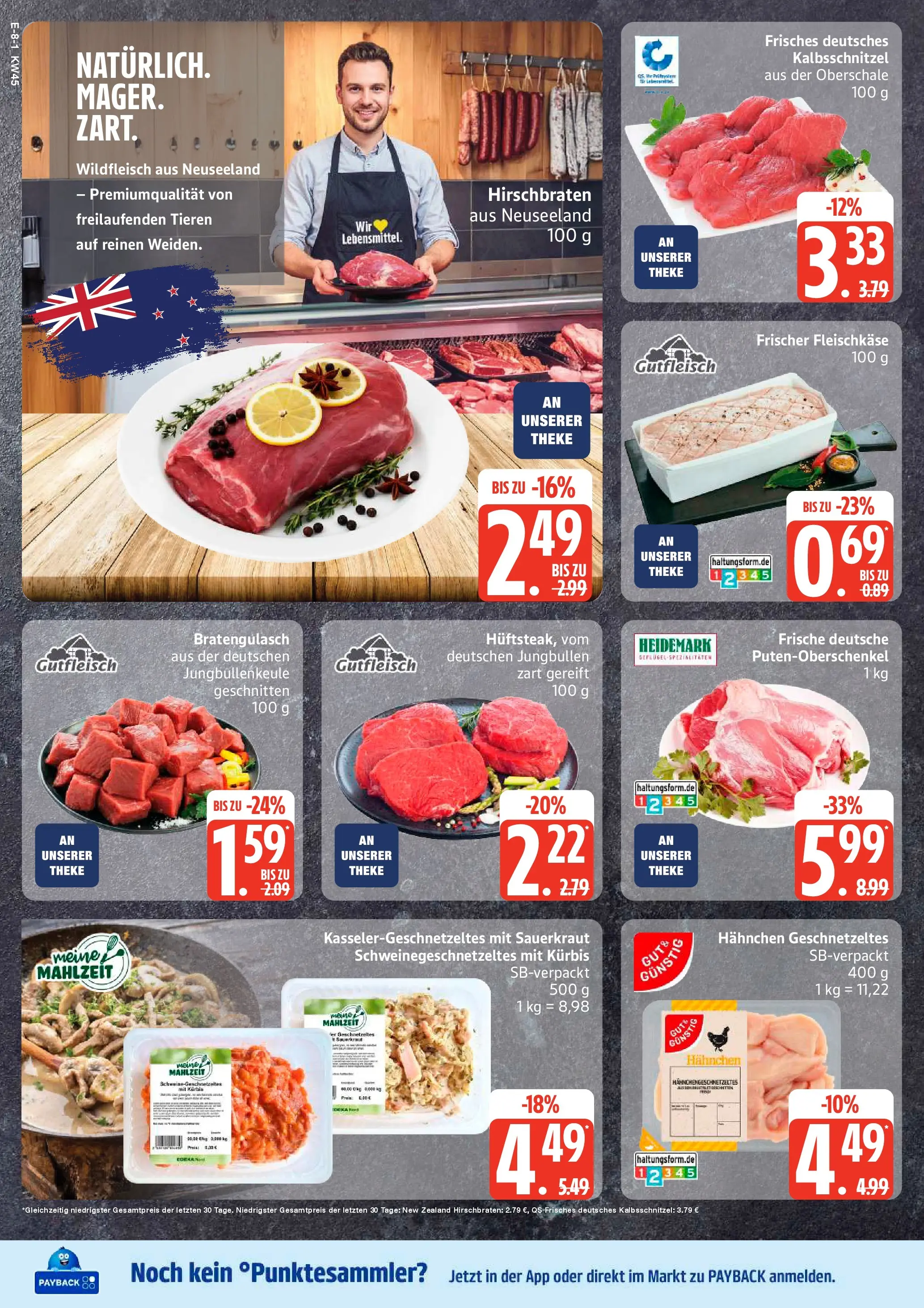 Edeka prospekt Hamburg	 (ab 02.11.2025) » Angebote Online | Seite: 8 | Produkte: Hahnchen, Theke, Kürbis