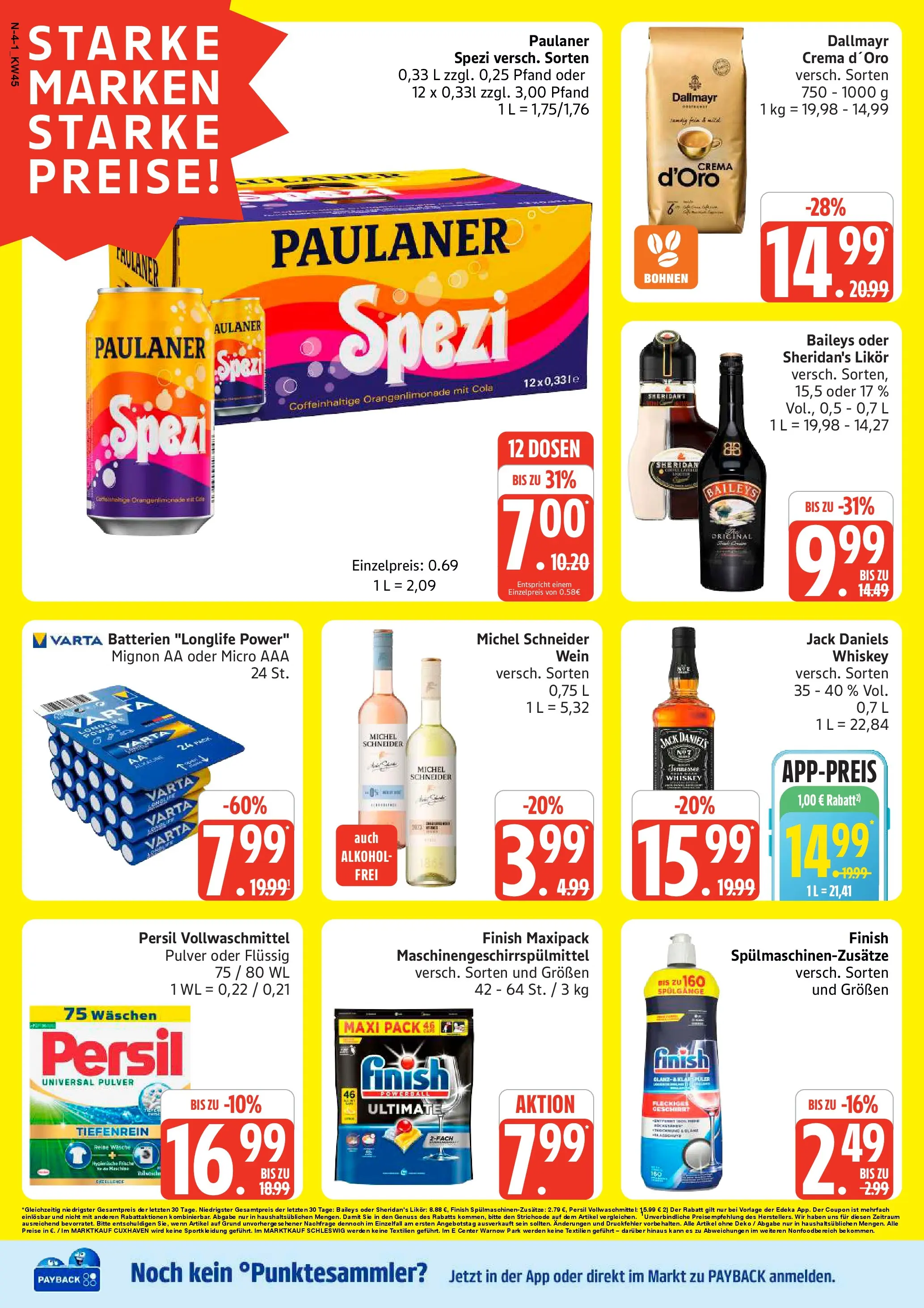 Marktkauf - Marktkauf: Wochenangebote (ab 02.11.2025) » Angebote online | Seite: 4 | Produkte: Cola, Jack Daniel's, Dallmayr, Whiskey