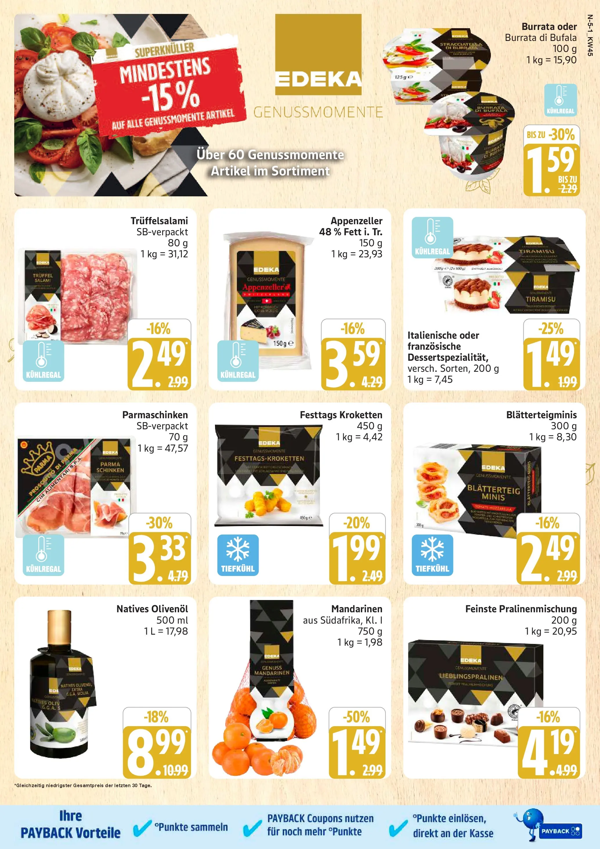 Marktkauf - Marktkauf: Wochenangebote (ab 02.11.2025) » Angebote online | Seite: 5 | Produkte: Olivenol, Burrata, Salami, Schinken