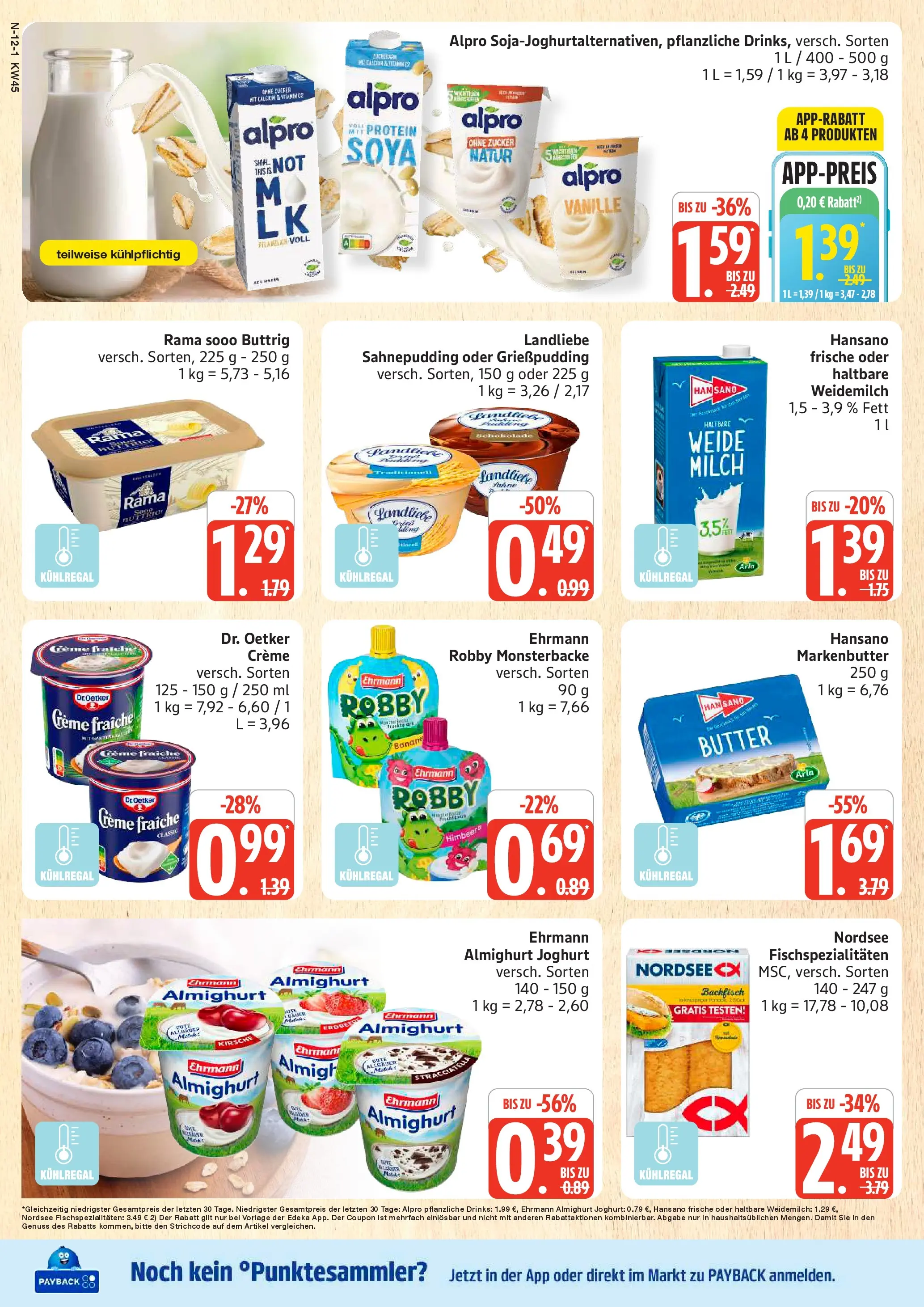 Marktkauf - Marktkauf: Wochenangebote (ab 02.11.2025) » Angebote online | Seite: 12 | Produkte: Rama, Milch, Butter, Joghurt