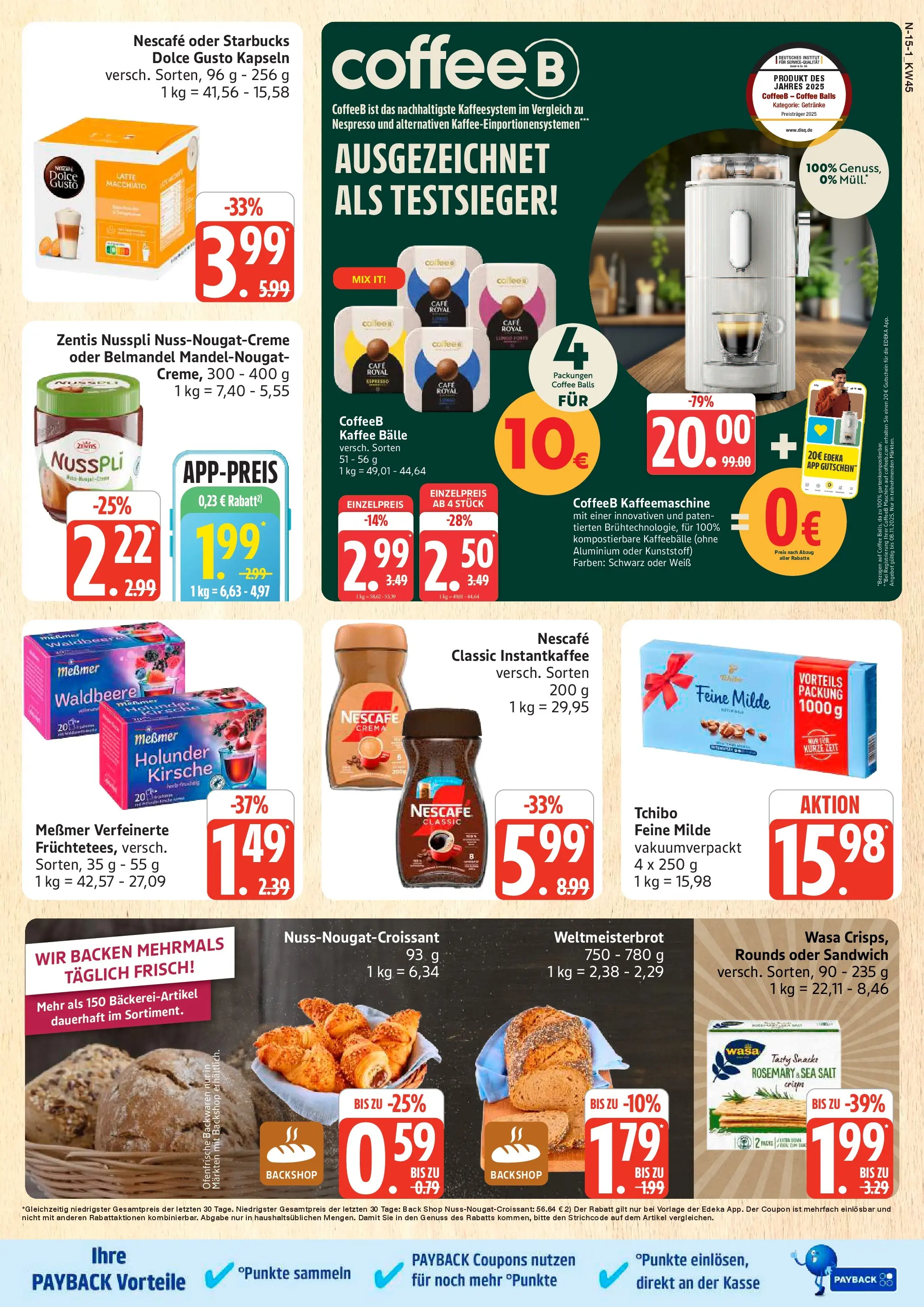 Marktkauf - Marktkauf: Wochenangebote (ab 02.11.2025) » Angebote online | Seite: 15 | Produkte: Nescafe, Dolce Gusto kapseln, Zentis nusspli, Dolce gusto
