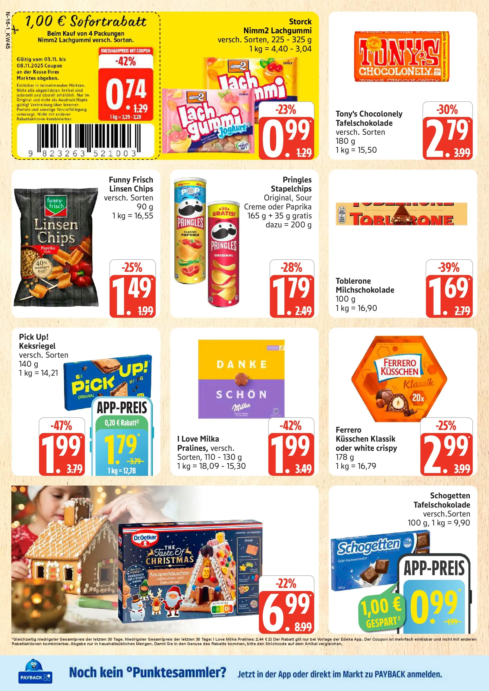 Marktkauf - Marktkauf: Wochenangebote (ab 02.11.2025) » Angebote online | Seite: 16 | Produkte: Milch, Milka, Creme, Pringles