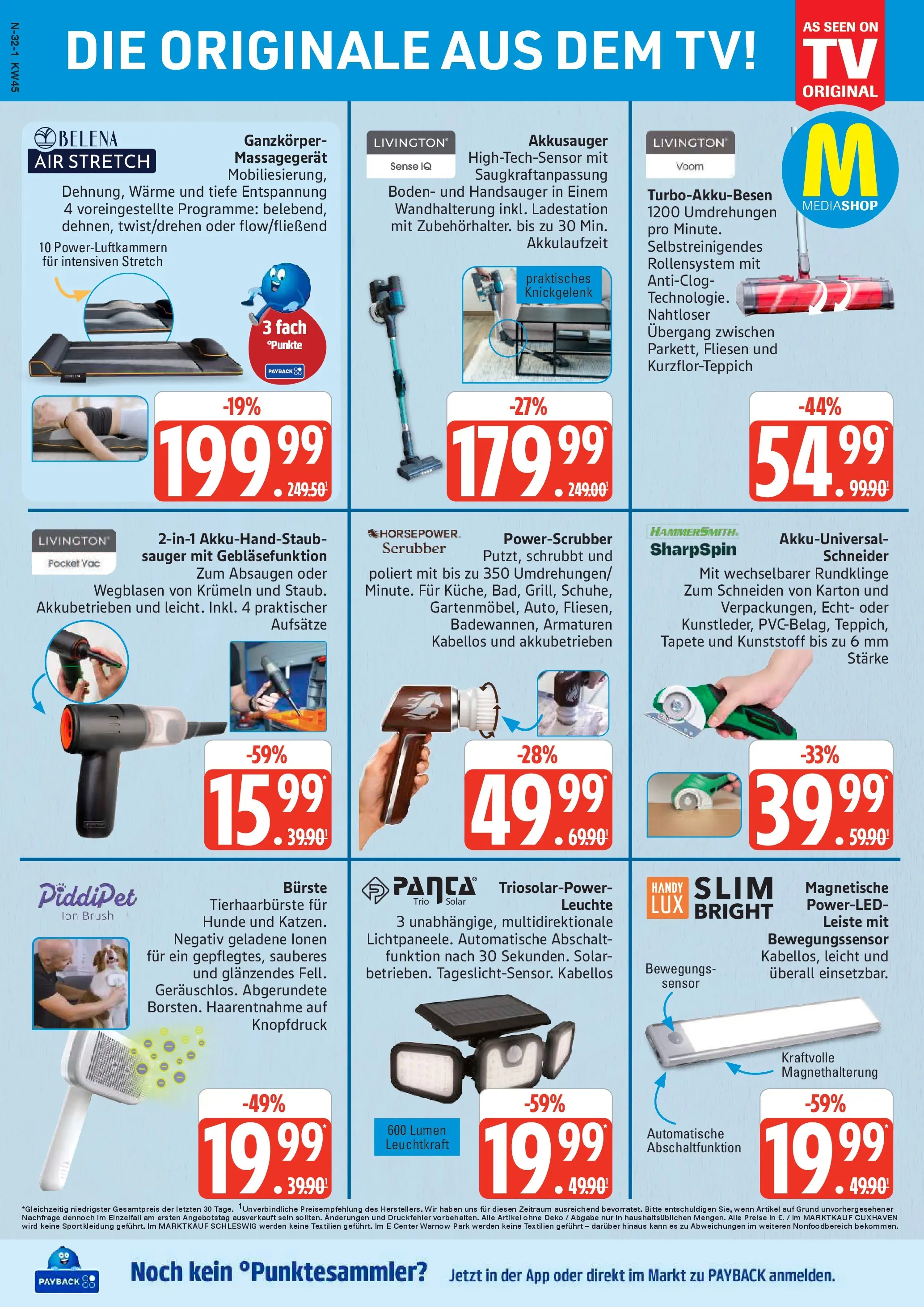 Marktkauf - Marktkauf: Wochenangebote (ab 02.11.2025) » Angebote online | Seite: 32 | Produkte: Bürste, Massagegerät, TV