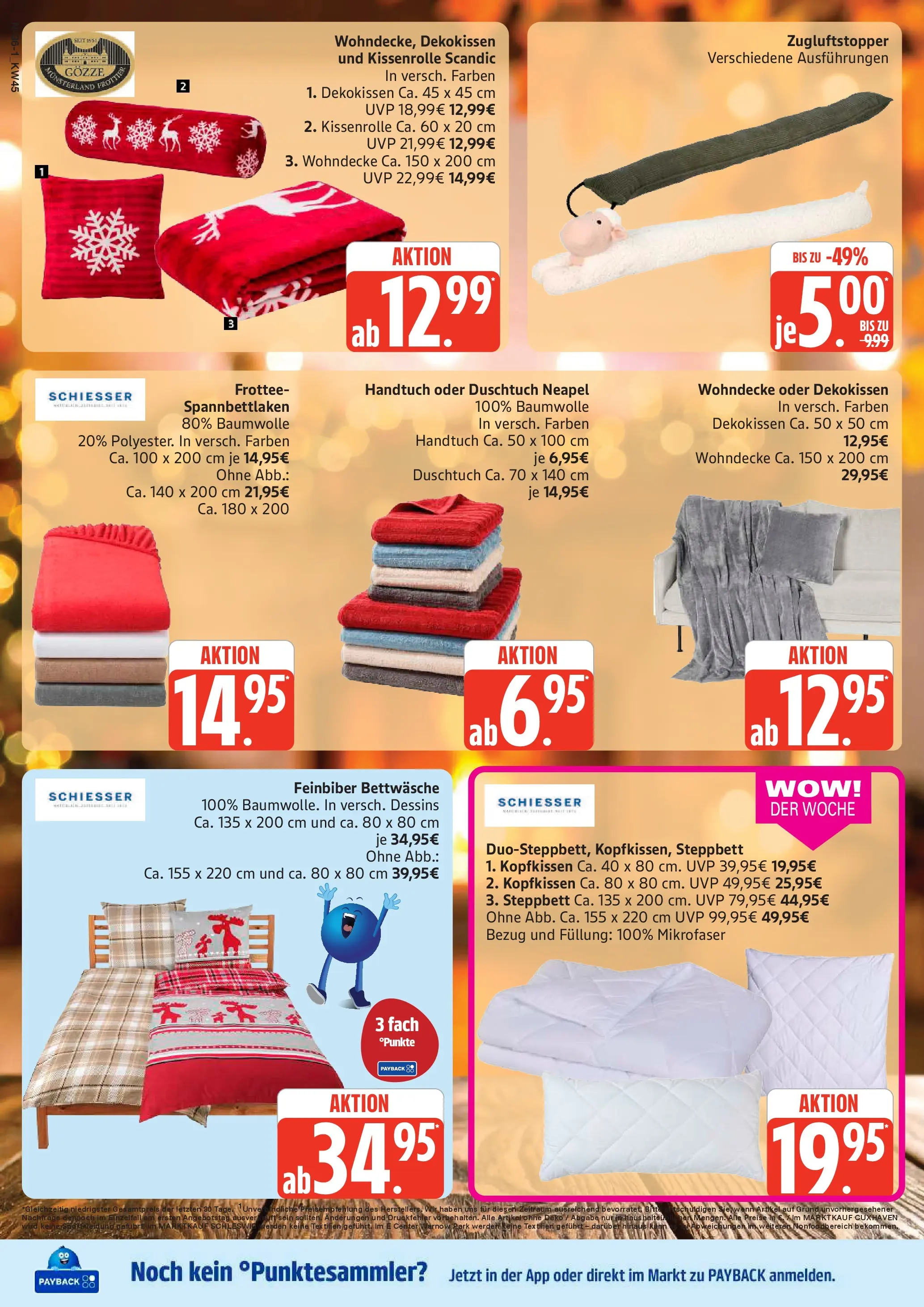 Marktkauf - Marktkauf: Wochenangebote (ab 02.11.2025) » Angebote online | Seite: 36 | Produkte: Bettwäsche, Kopfkissen