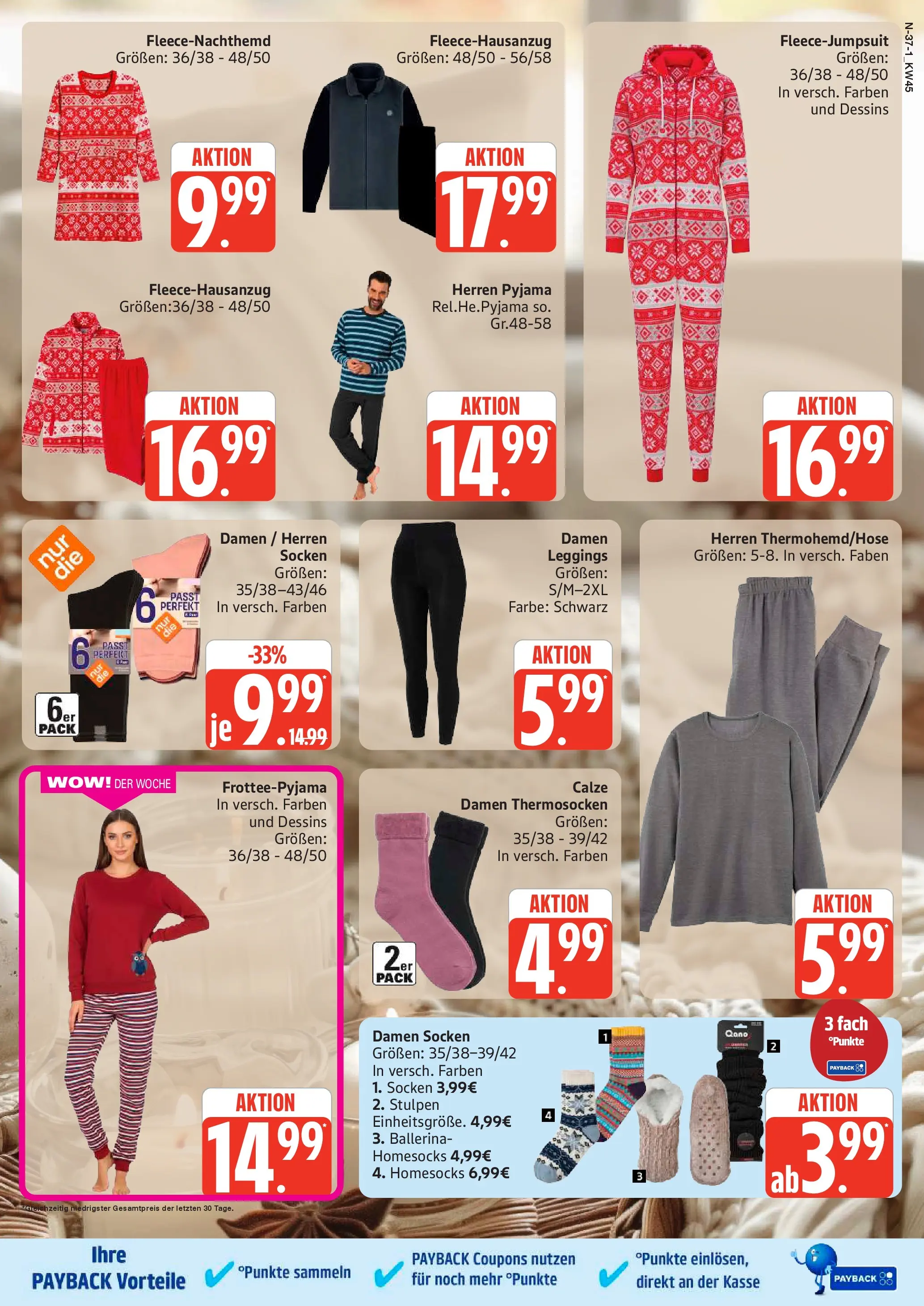 Marktkauf - Marktkauf: Wochenangebote (ab 02.11.2025) » Angebote online | Seite: 37 | Produkte: Socken, Pyjama, Leggings